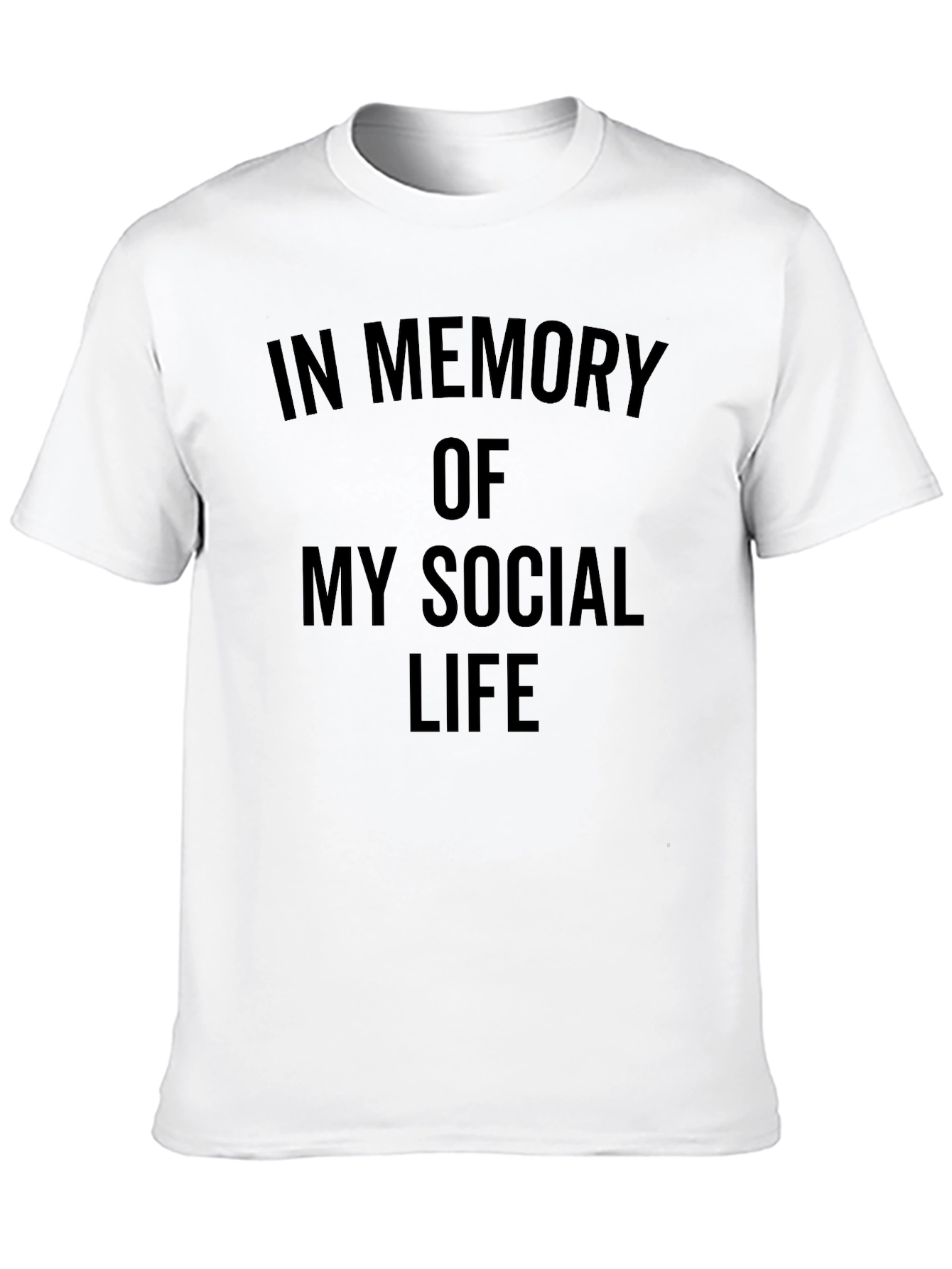 In Memory of My Social Life Graphic Tee