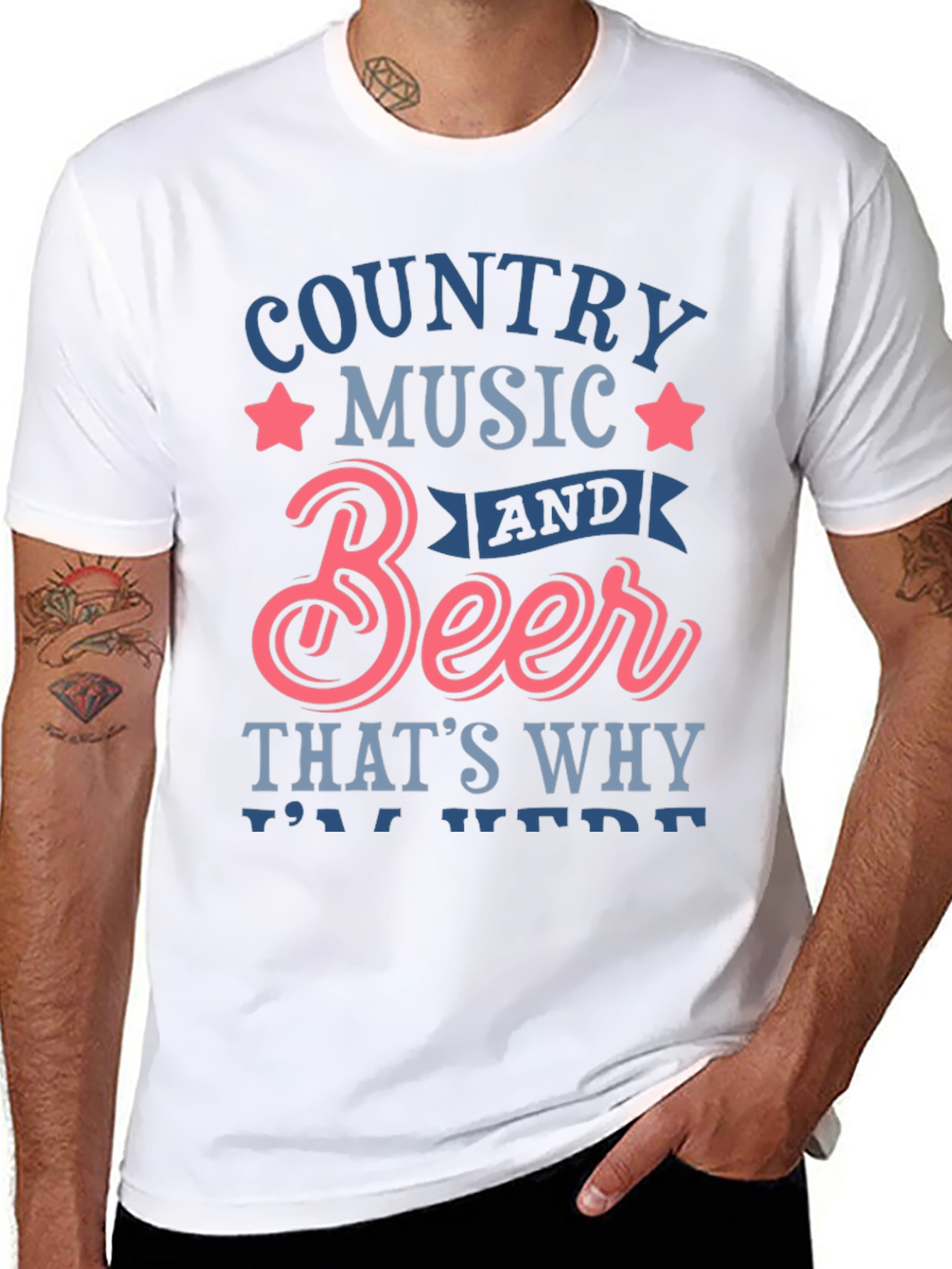 Country Music & Beer Graphic Tee