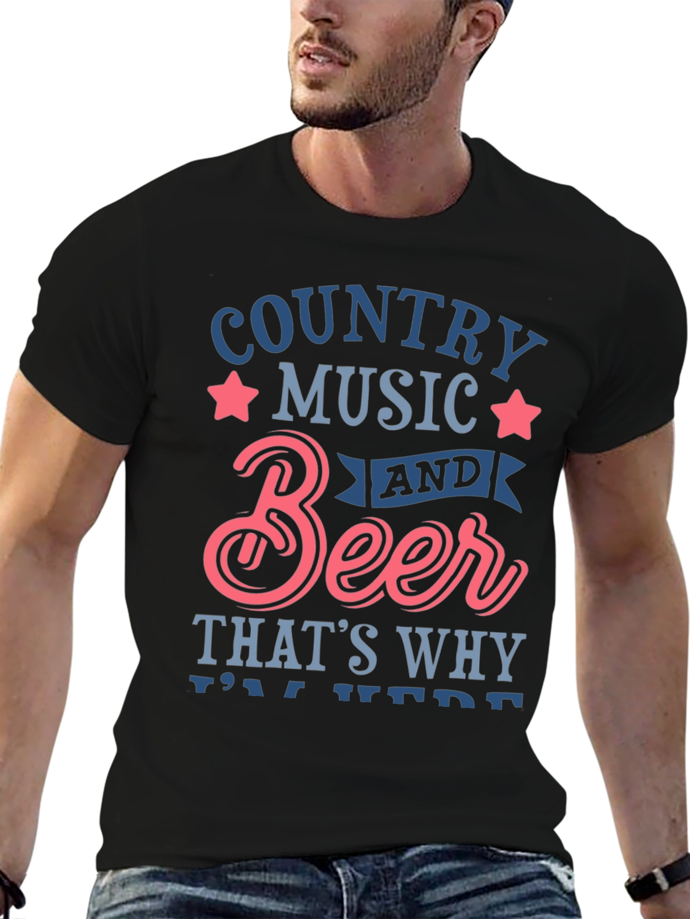 Country Music & Beer Graphic Tee