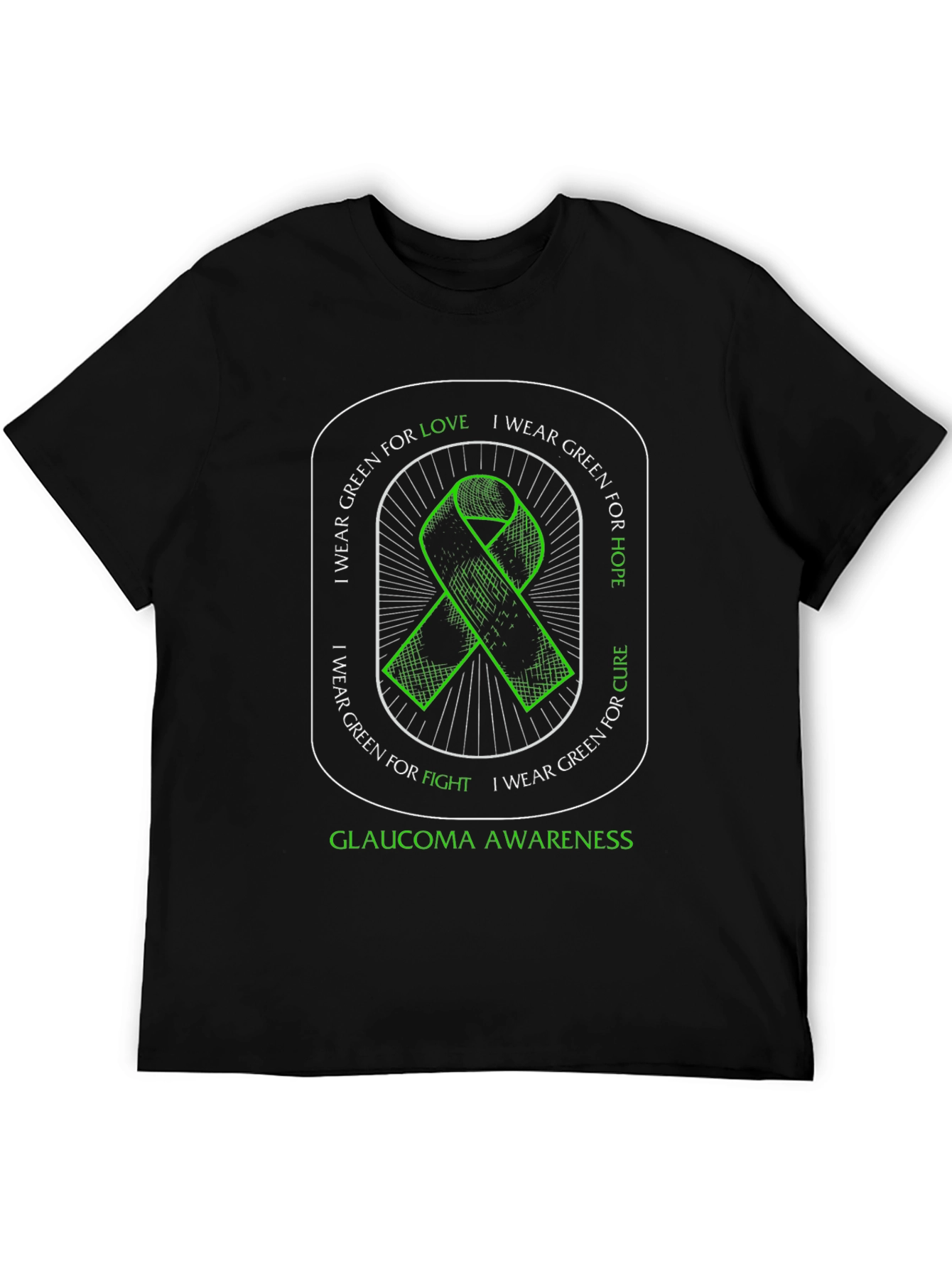 Glaucoma Awareness Ribbon T-Shirt