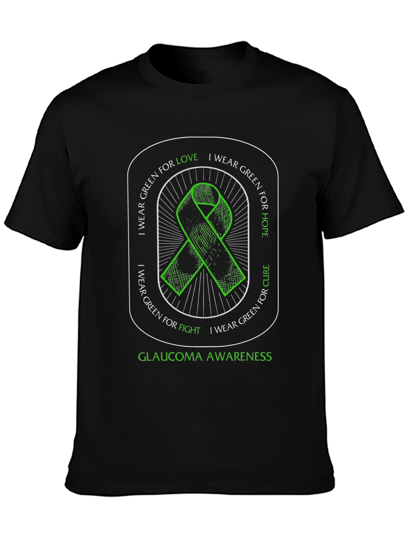 Glaucoma Awareness Ribbon T-Shirt