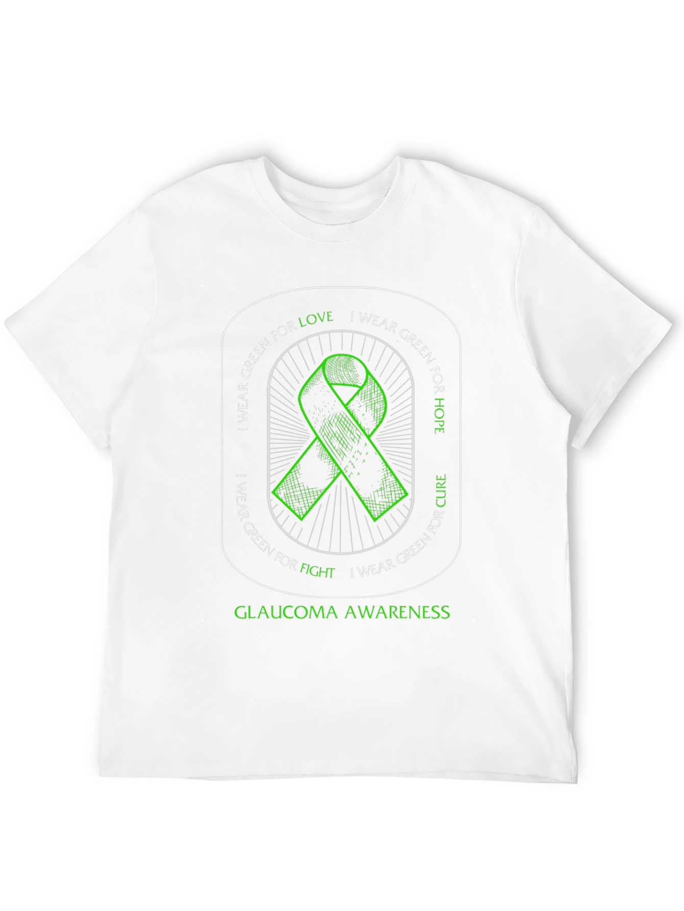 Glaucoma Awareness Ribbon T-Shirt