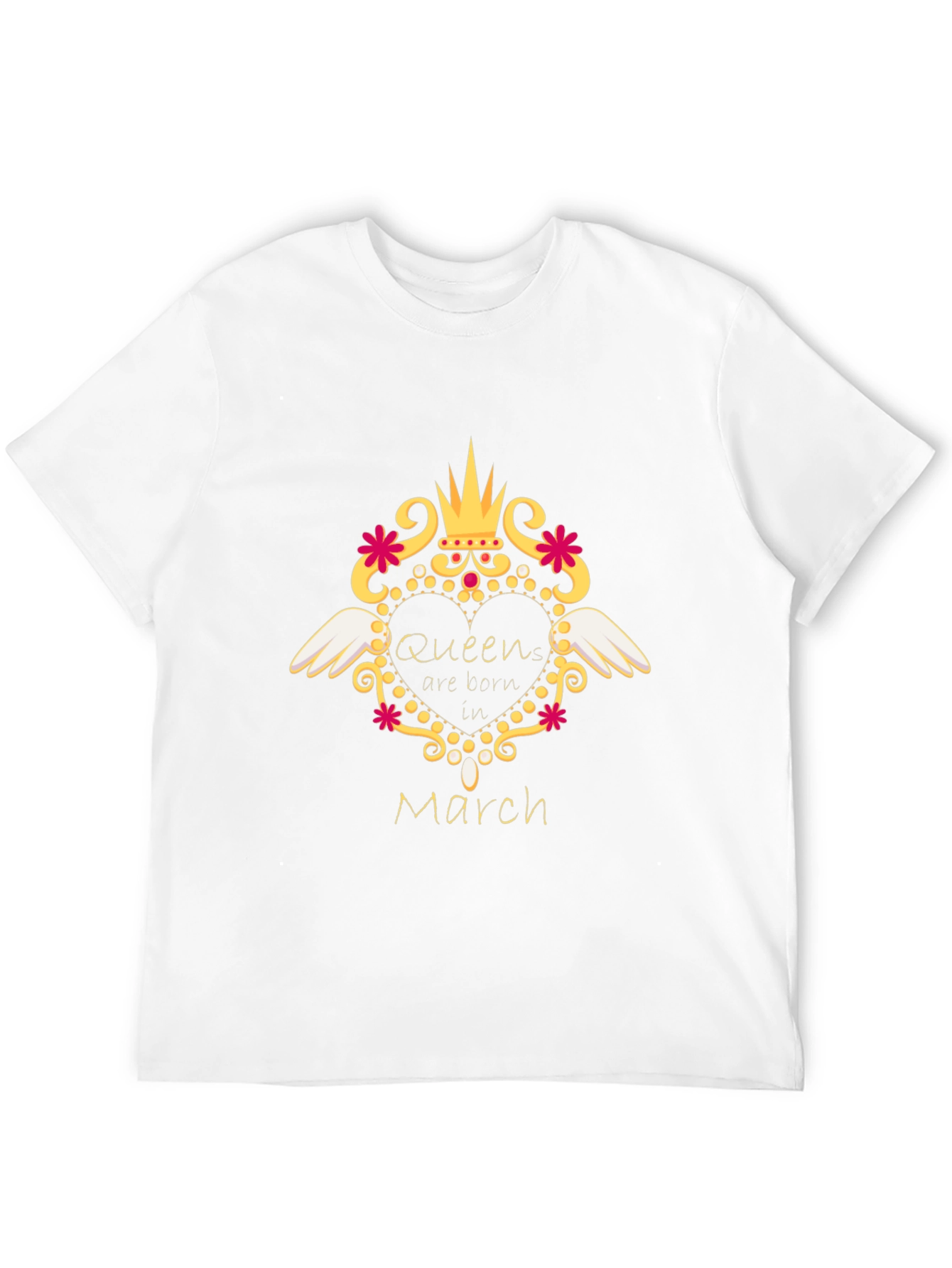 Queen Born in March T-Shirt