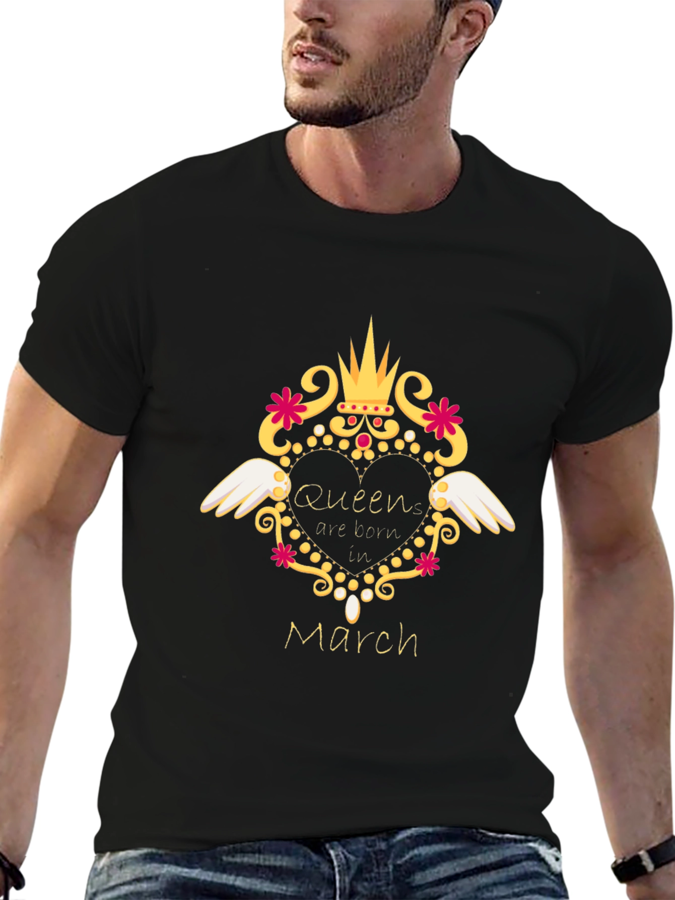 Queen Born in March T-Shirt