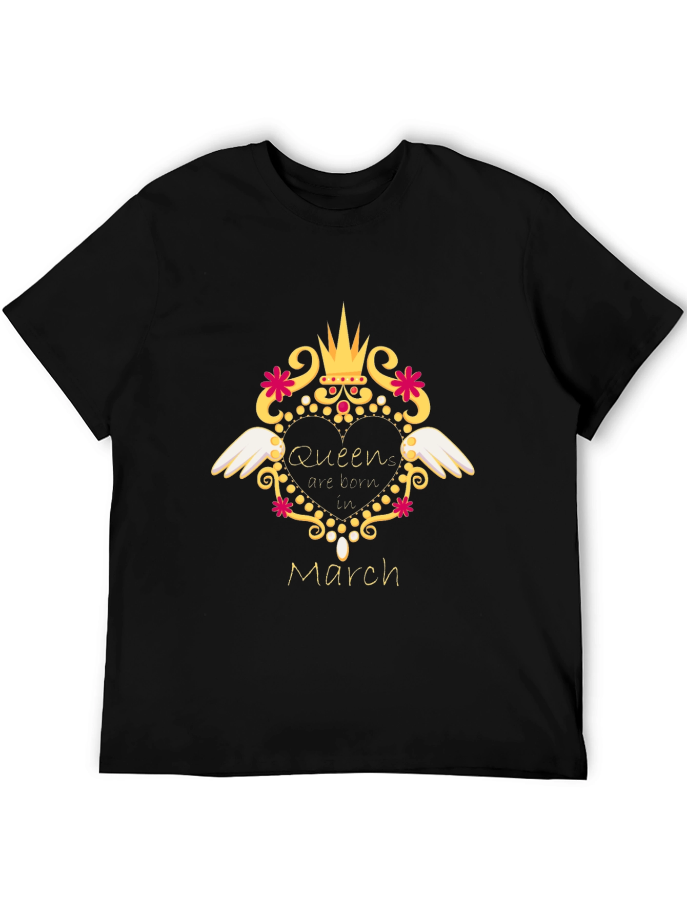 Queen Born in March T-Shirt