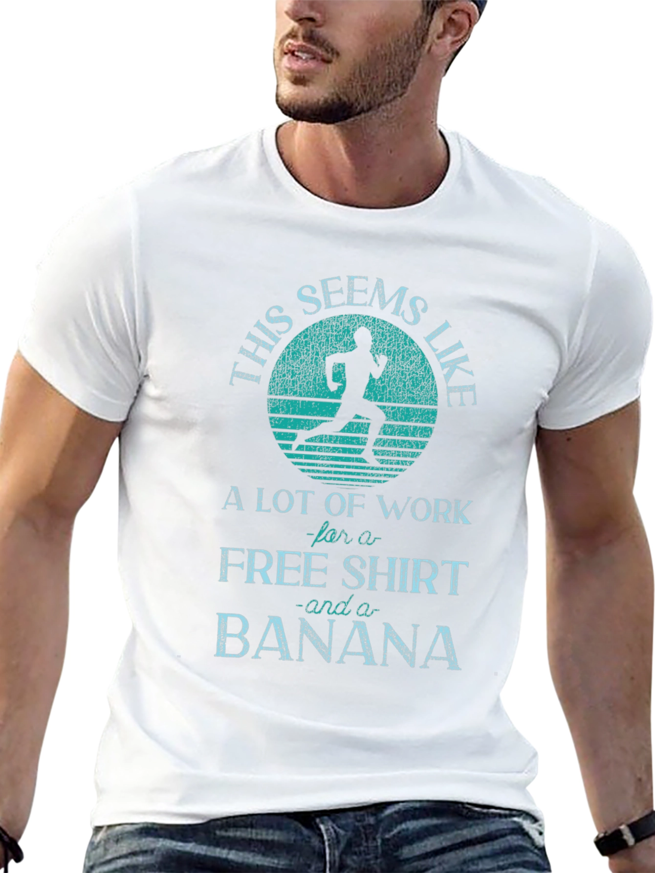 Funny Running T-Shirt: Free Shirt and Banana