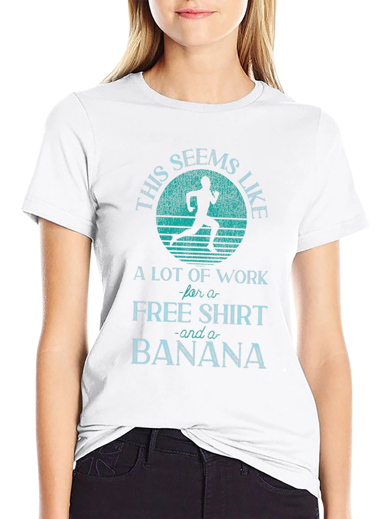 Funny Running T-Shirt: Free Shirt and Banana