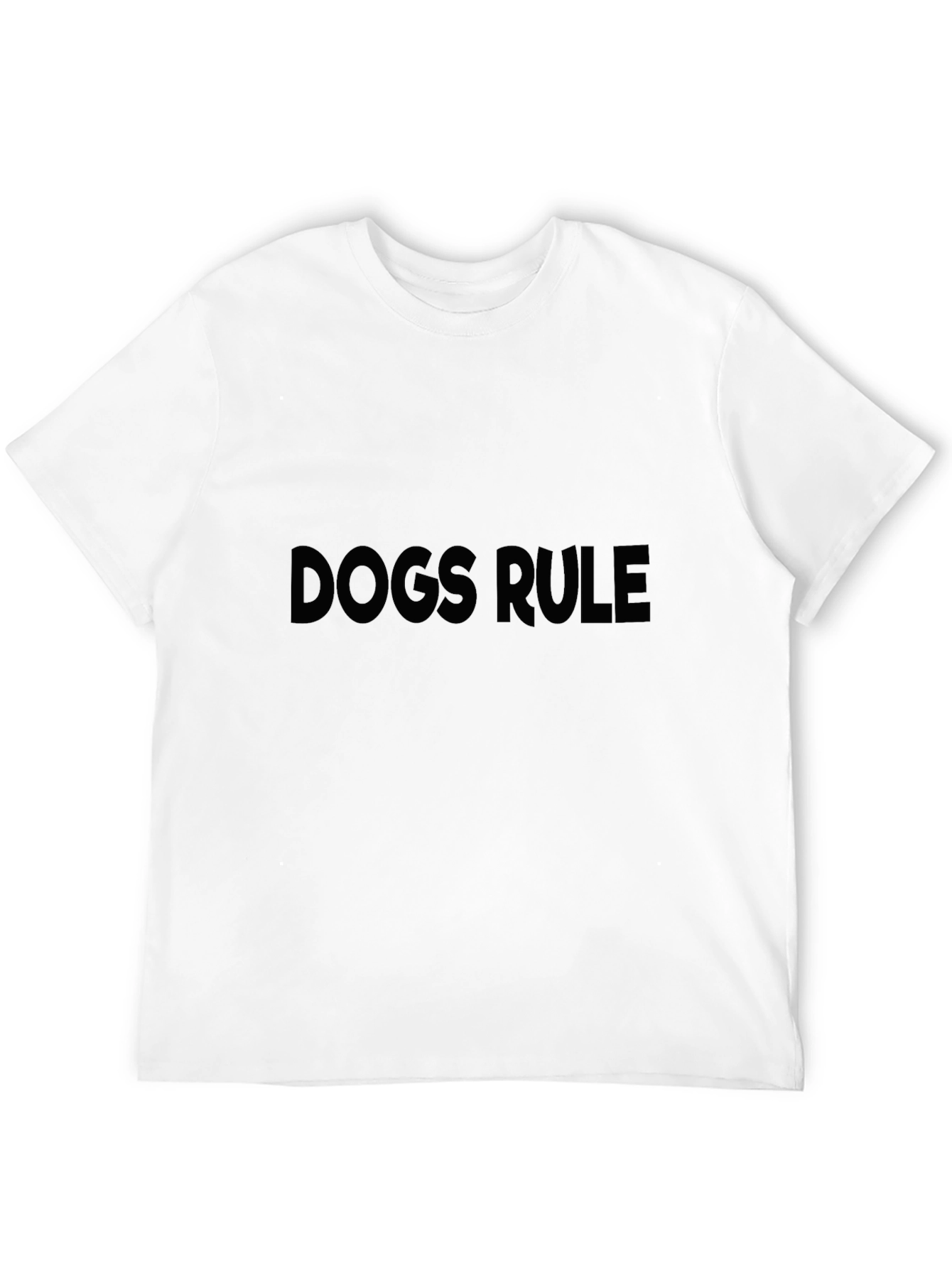 Dogs Rule Black T-Shirt for Men