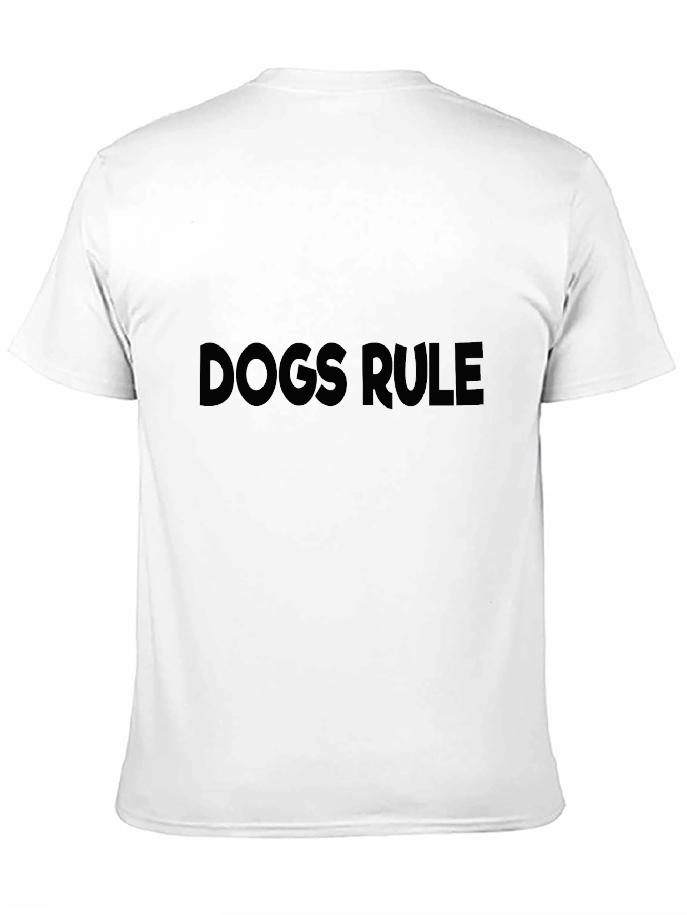 Dogs Rule Black T-Shirt for Men