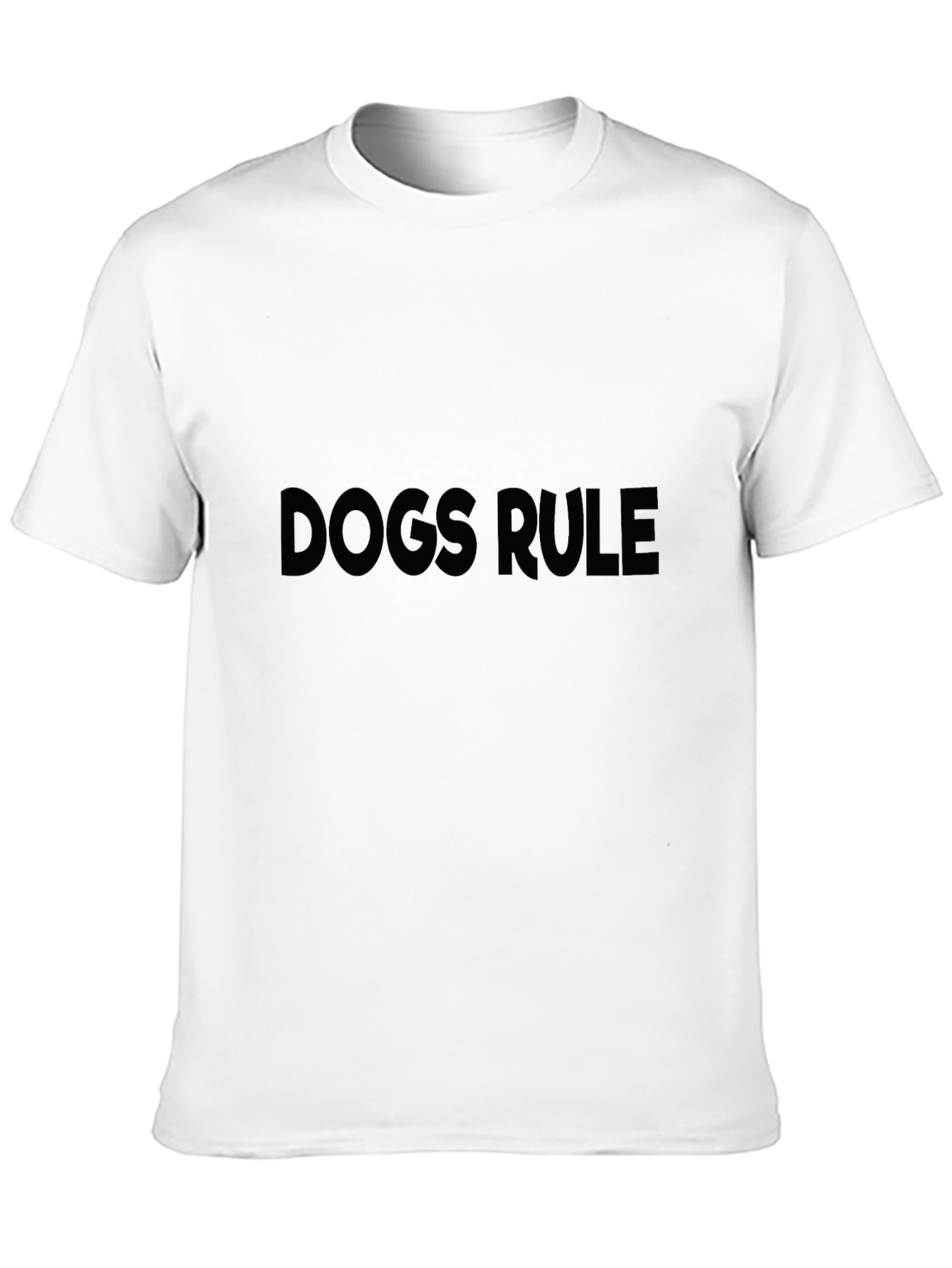 Dogs Rule Black T-Shirt for Men