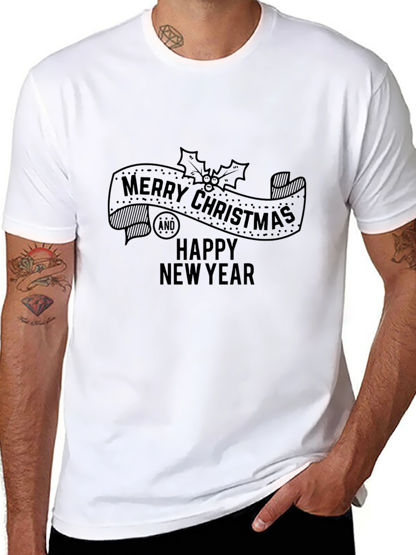 Merry Christmas and Happy New Year Graphic Tee