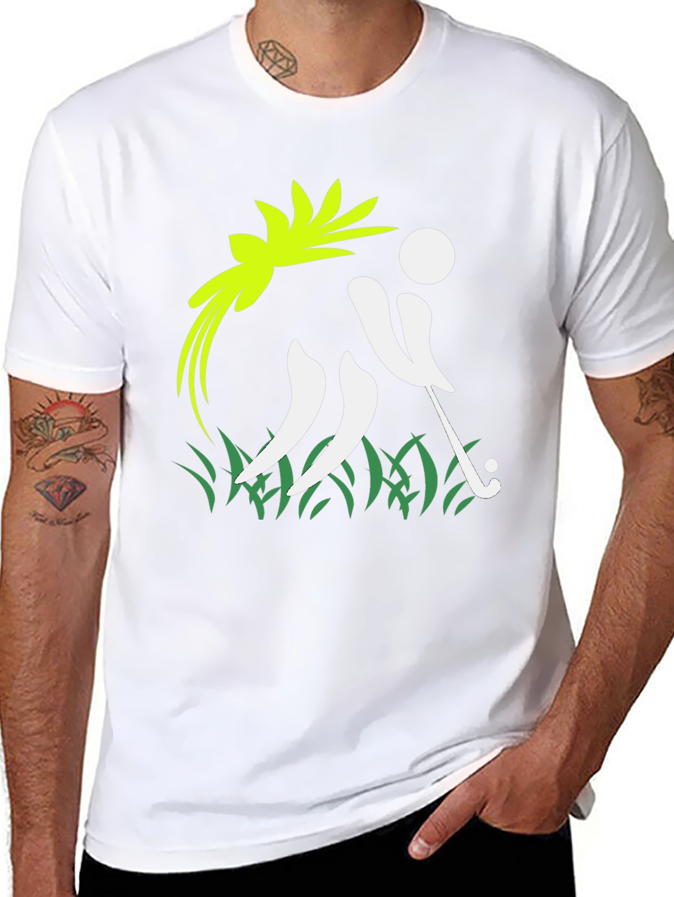 Golf Swing Graphic Tee - Stylish Sporty Design