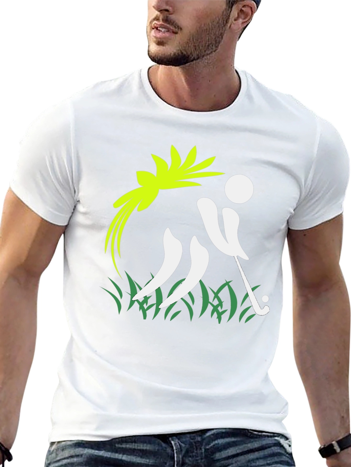 Golf Swing Graphic Tee - Stylish Sporty Design