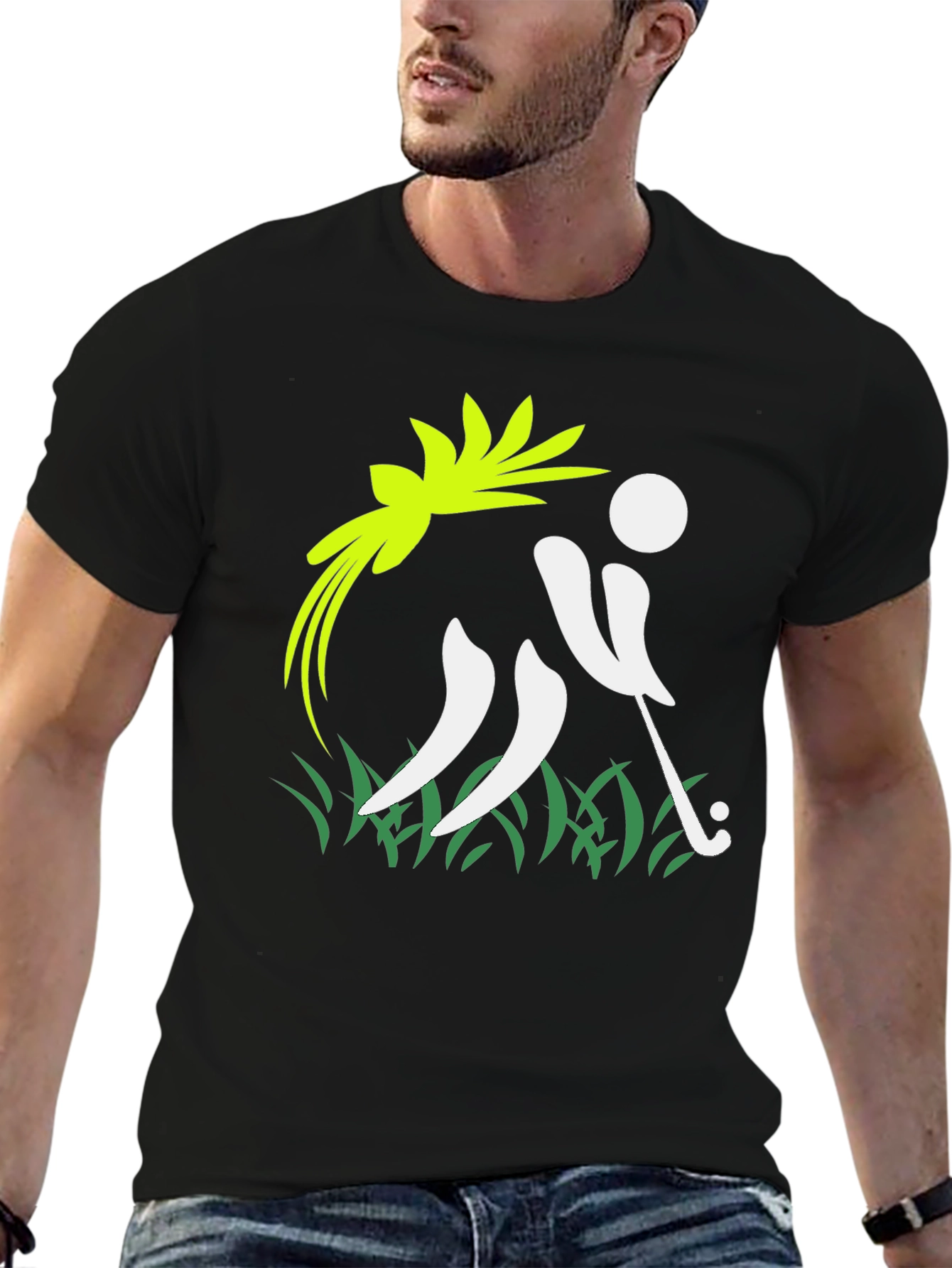 Golf Swing Graphic Tee - Stylish Sporty Design
