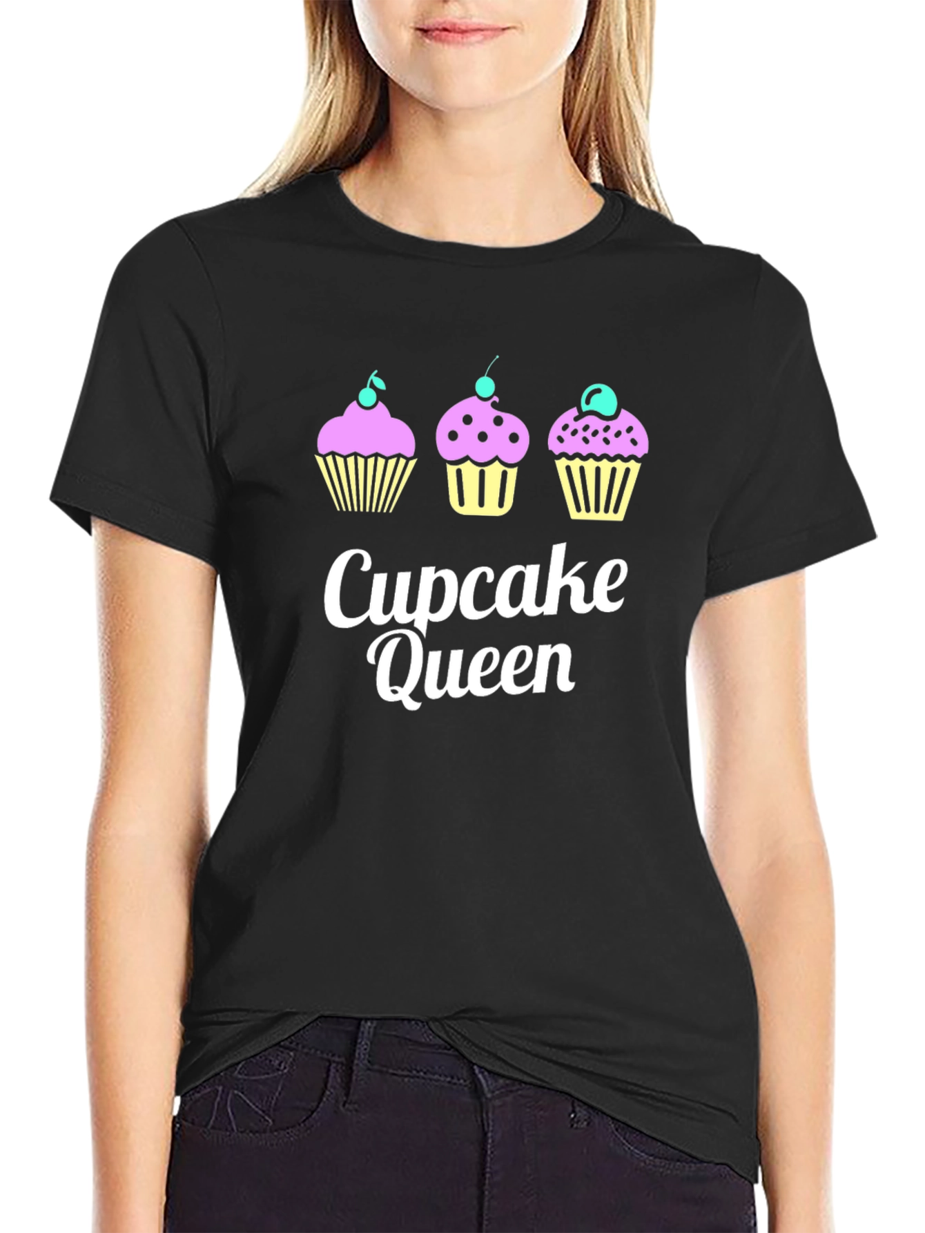 Cupcake Queen T-Shirt - Fun Graphic Tee