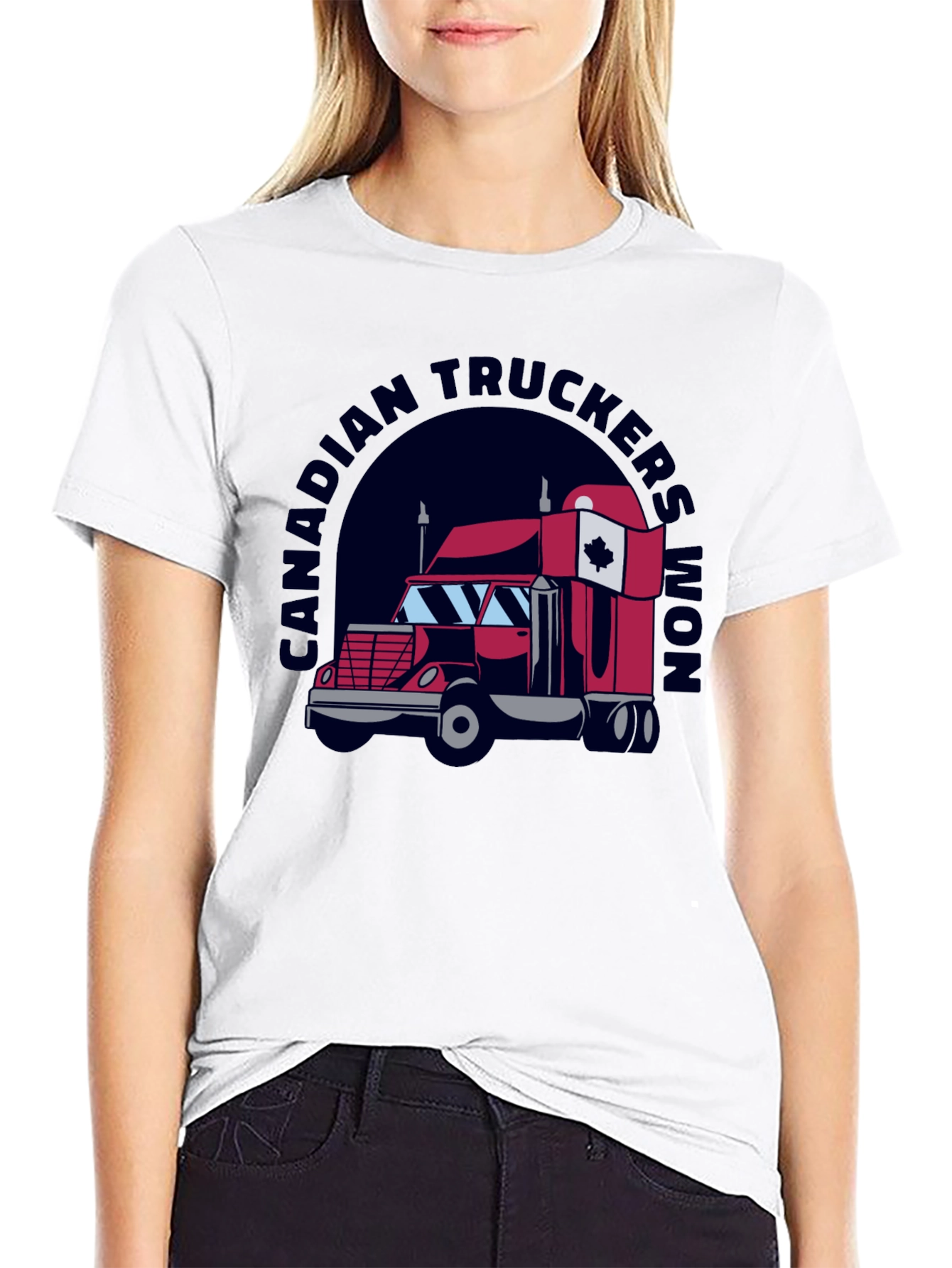 Canadian Truckers Won Black T-Shirt