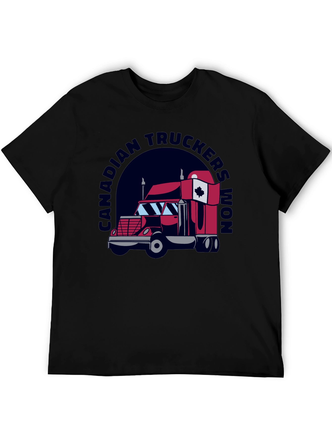 Canadian Truckers Won Black T-Shirt