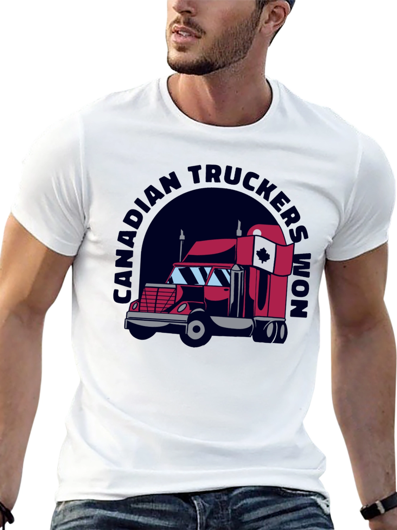 Canadian Truckers Won Black T-Shirt