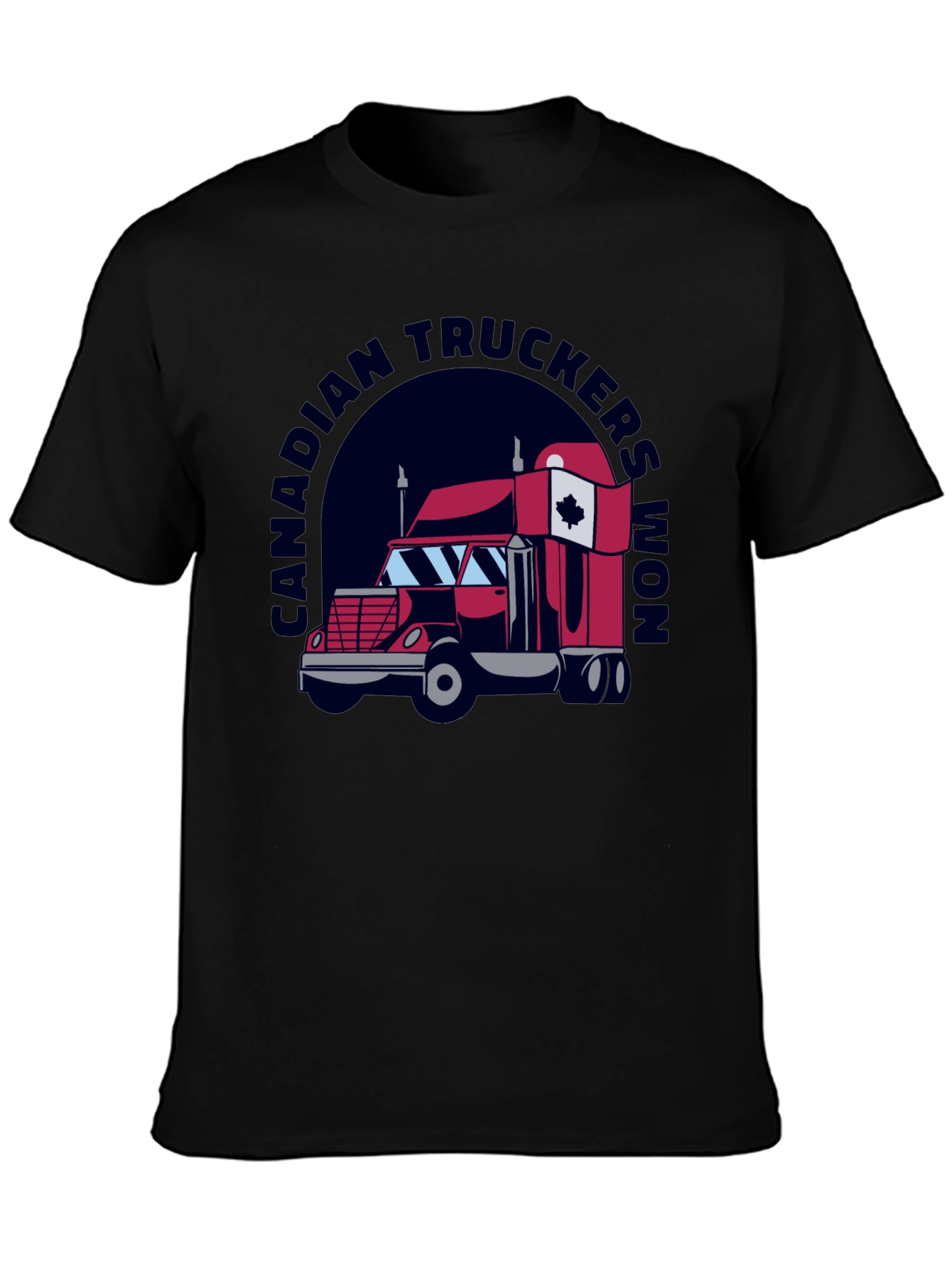 Canadian Truckers Won Black T-Shirt