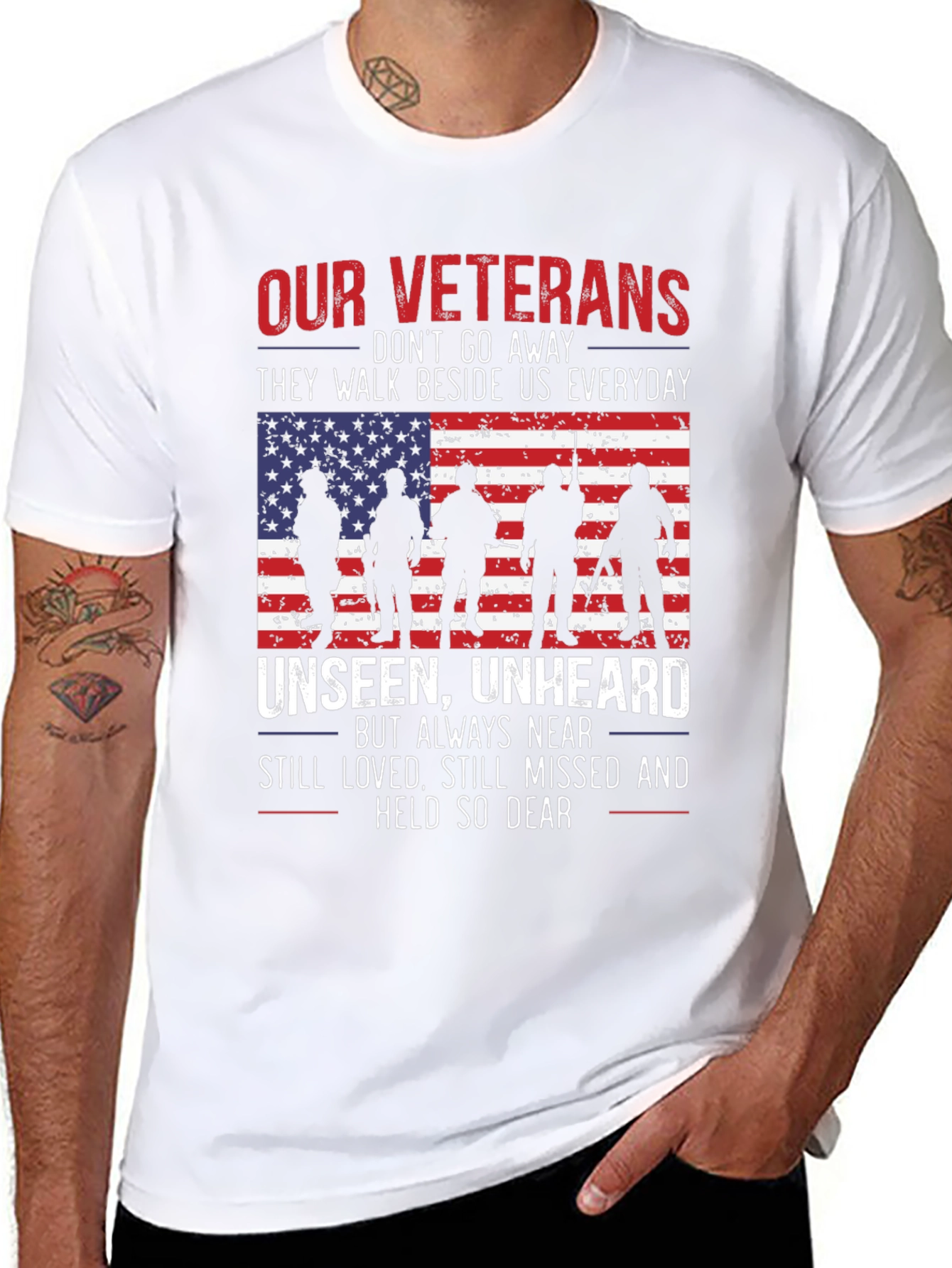 Our Veterans T-Shirt - Unseen Unheard