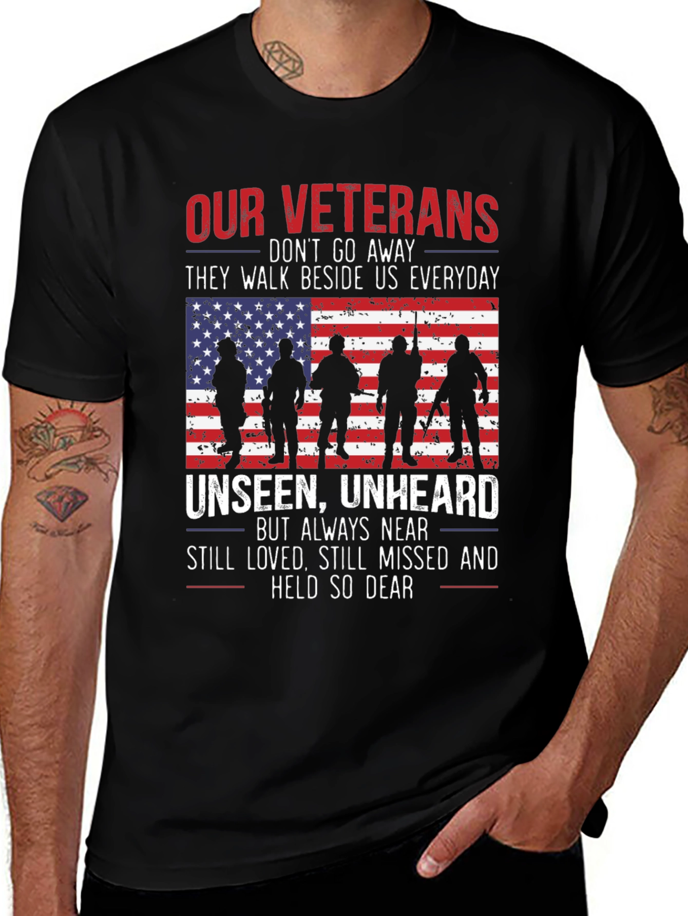 Our Veterans T-Shirt - Unseen Unheard