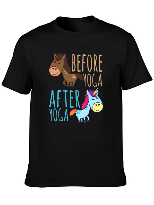 Before & After Yoga Graphic Tee