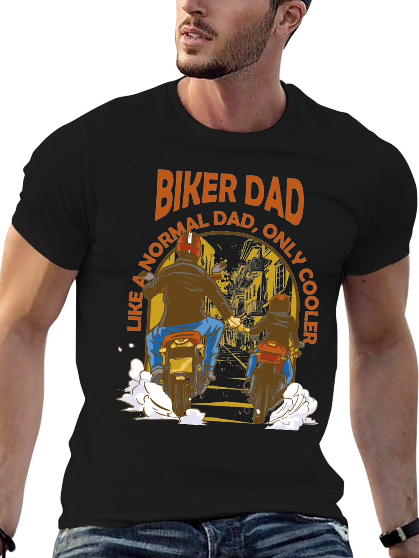 Biker Dad T-Shirt: Cool Fathers Day Gift