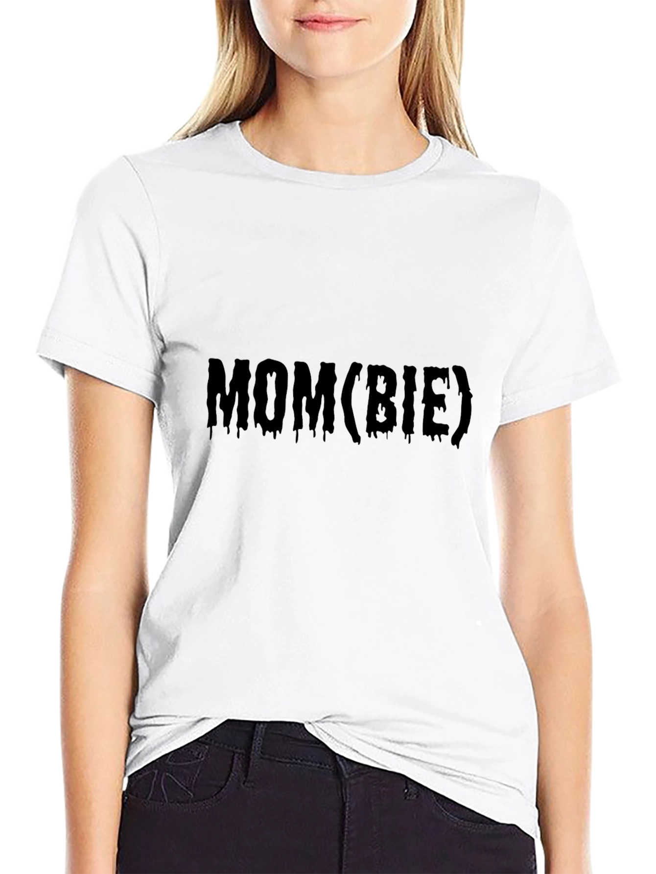 Mom(bie) Graphic Tee - Soft Black T-Shirt