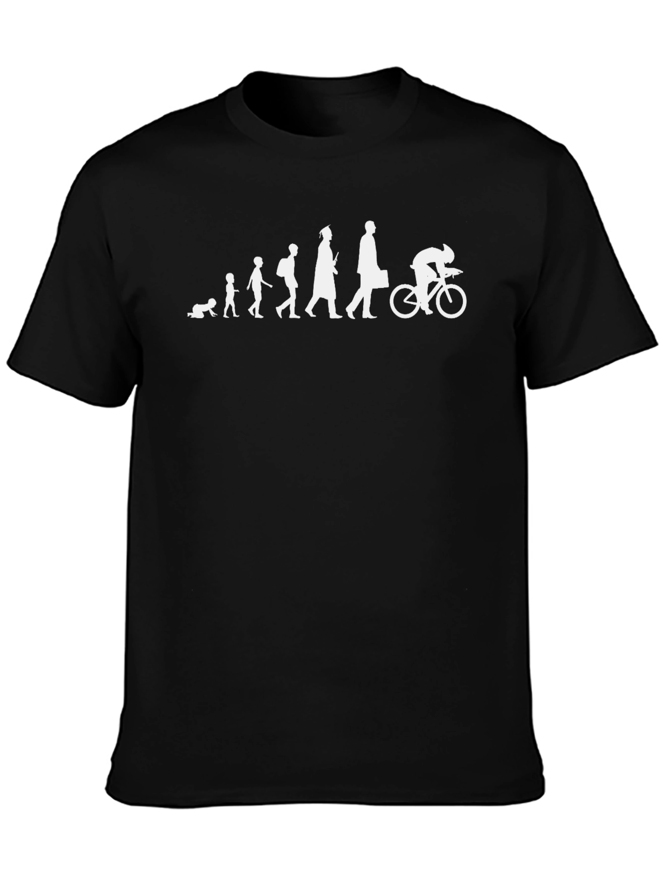 Evolution of a Cyclist Graphic T-Shirt