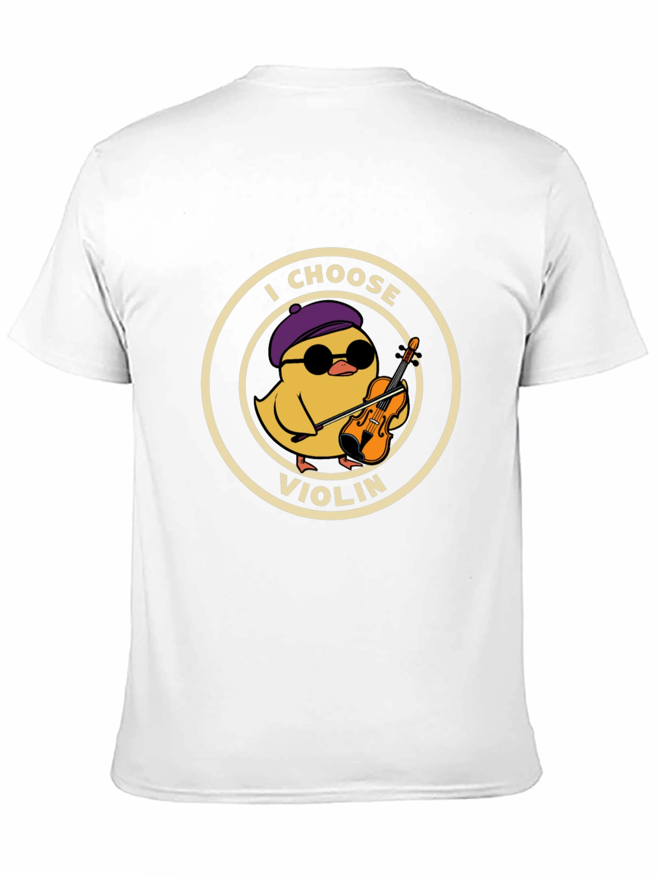 I Choose Violin Black T-Shirt - Music Lover Tee