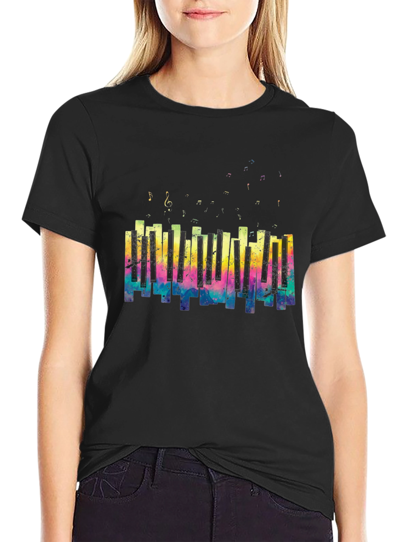 Musical Piano Keys Graphic Tee