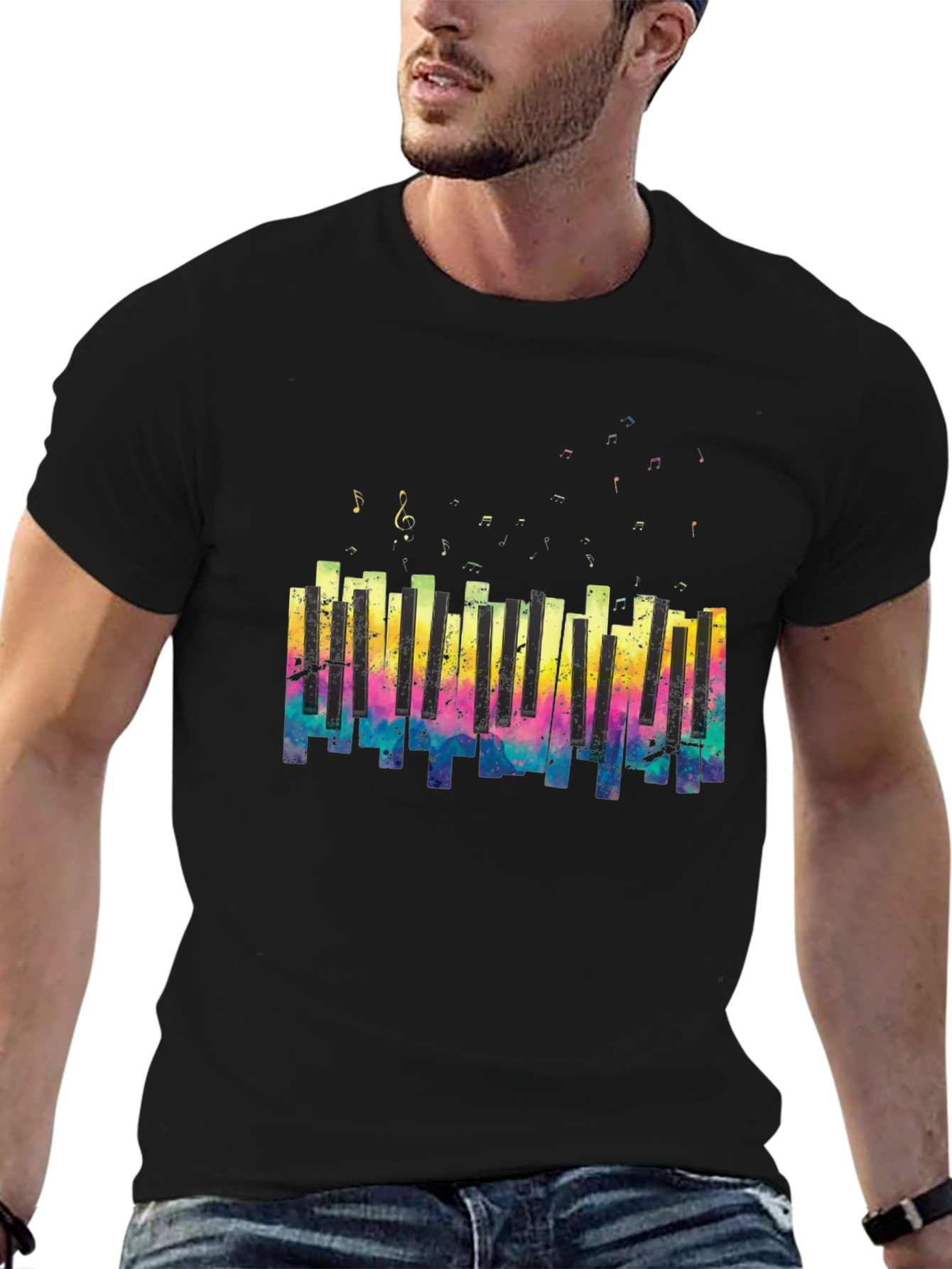 Musical Piano Keys Graphic Tee