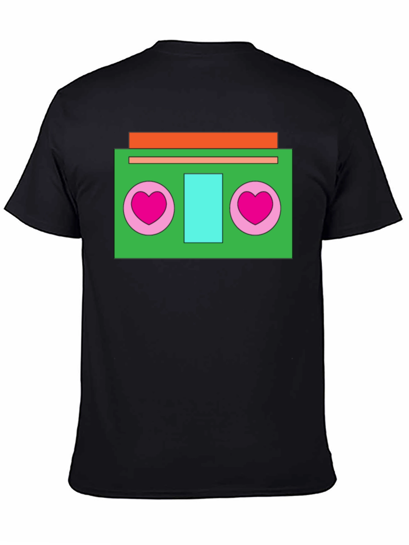Retro Cassette Player Heart T-Shirt