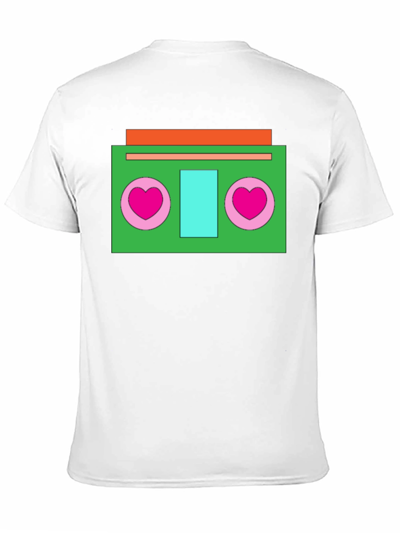 Retro Cassette Player Heart T-Shirt