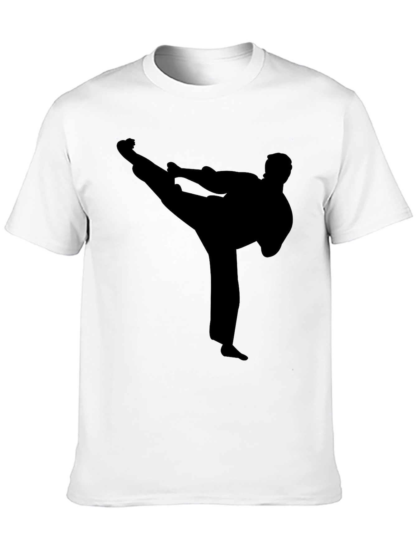 Karate Silhouette Black T-Shirt
