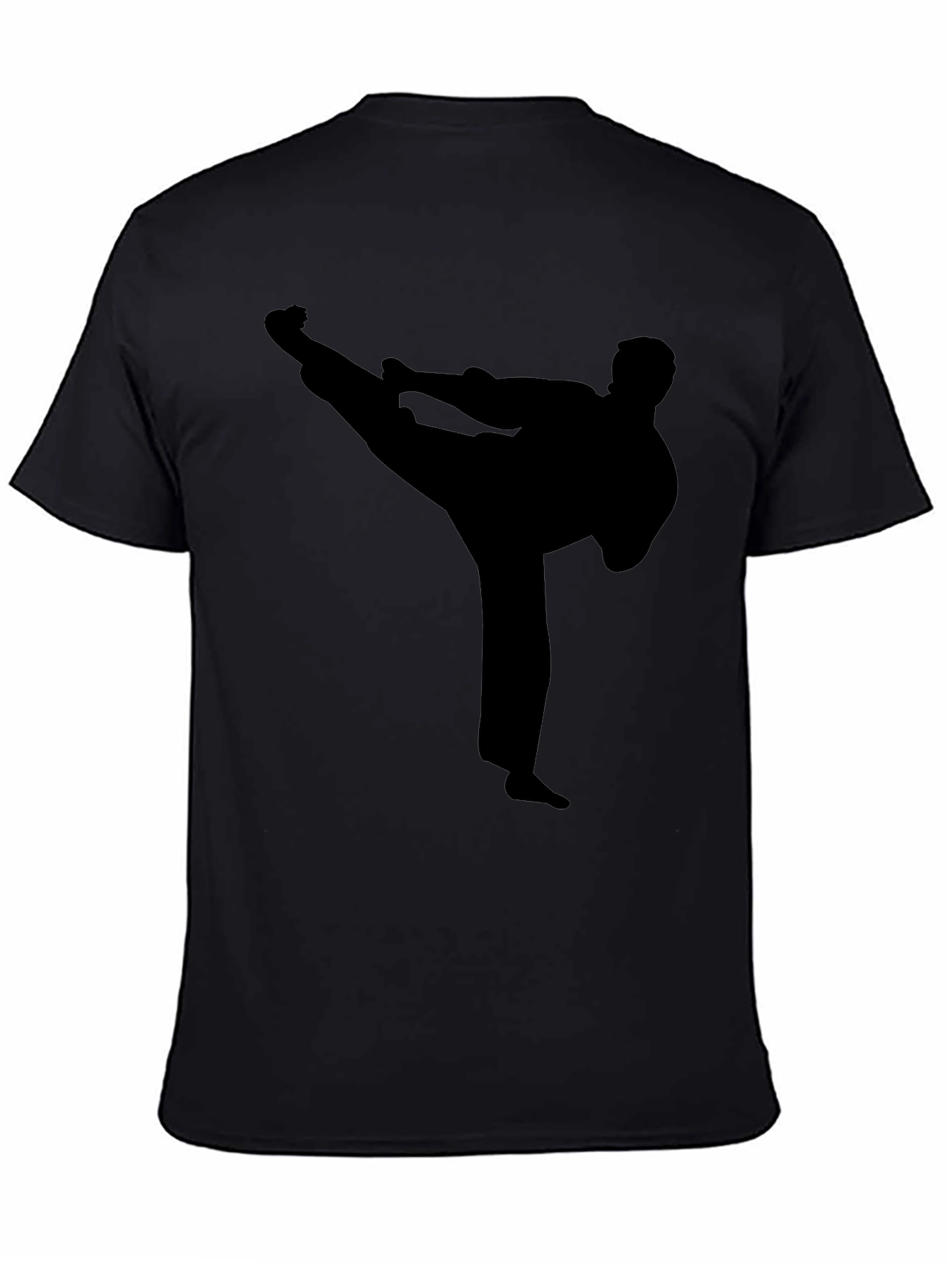 Karate Silhouette Black T-Shirt