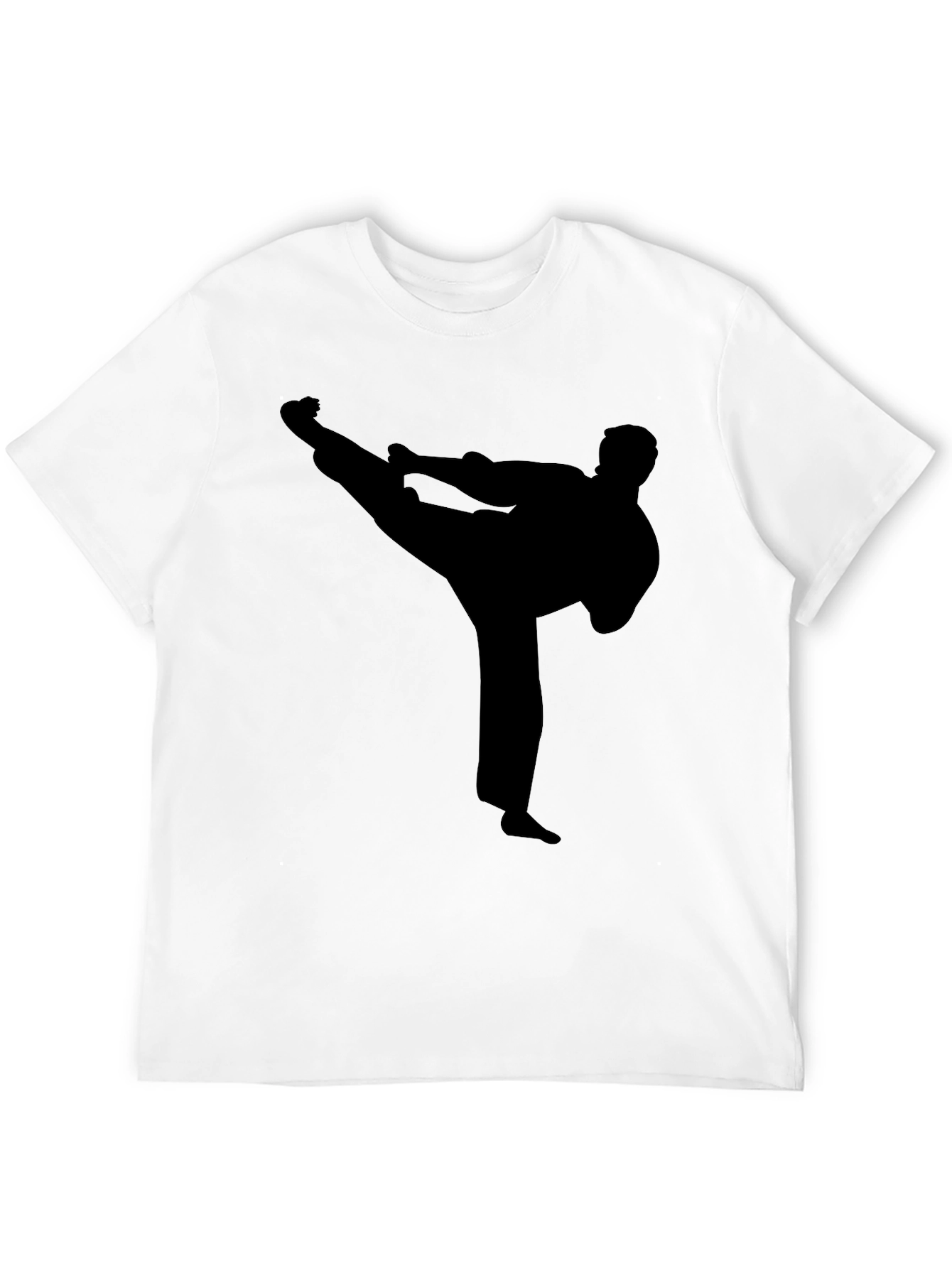 Karate Silhouette Black T-Shirt
