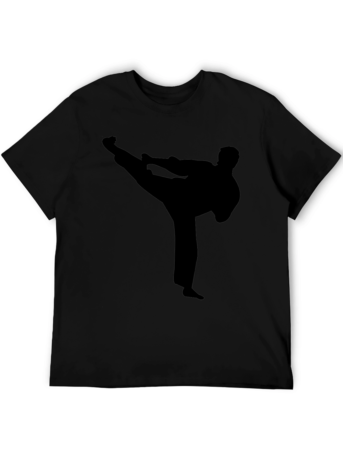 Karate Silhouette Black T-Shirt