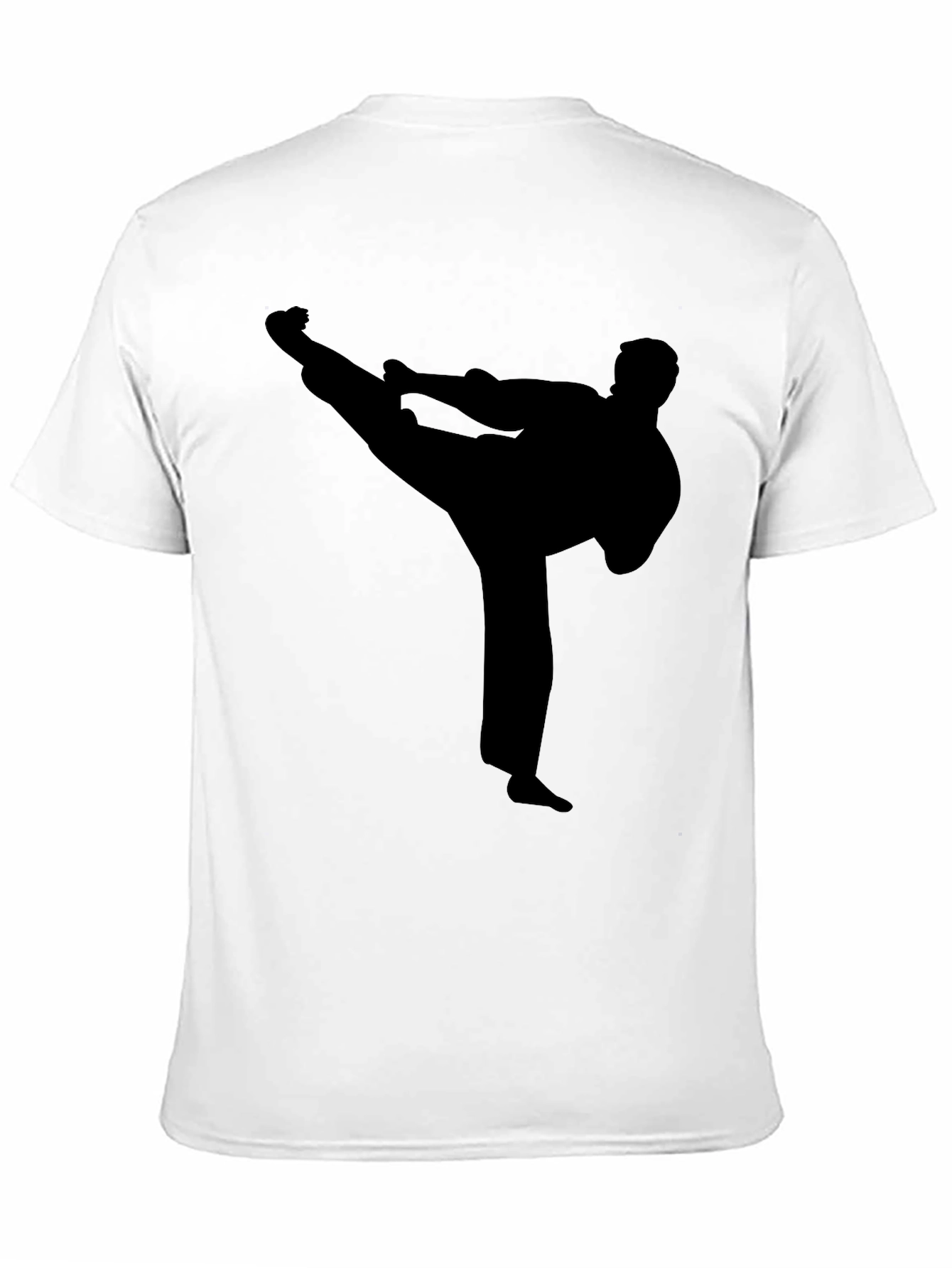 Karate Silhouette Black T-Shirt