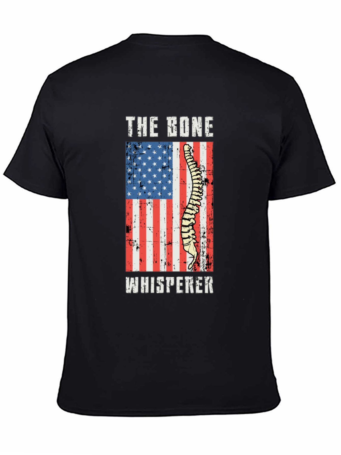 Bone Whisperer USA Flag Graphic T-Shirt