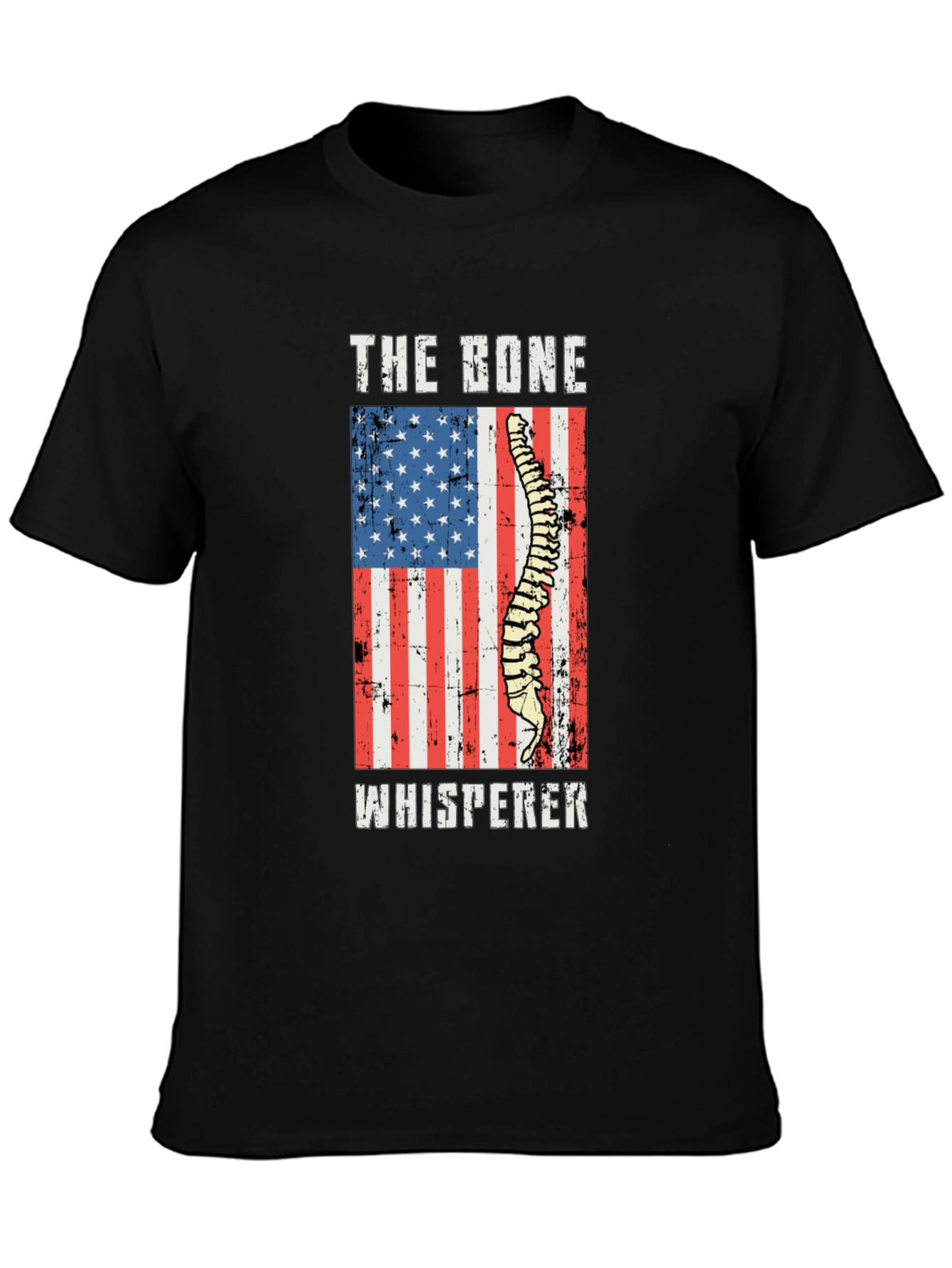 Bone Whisperer USA Flag Graphic T-Shirt