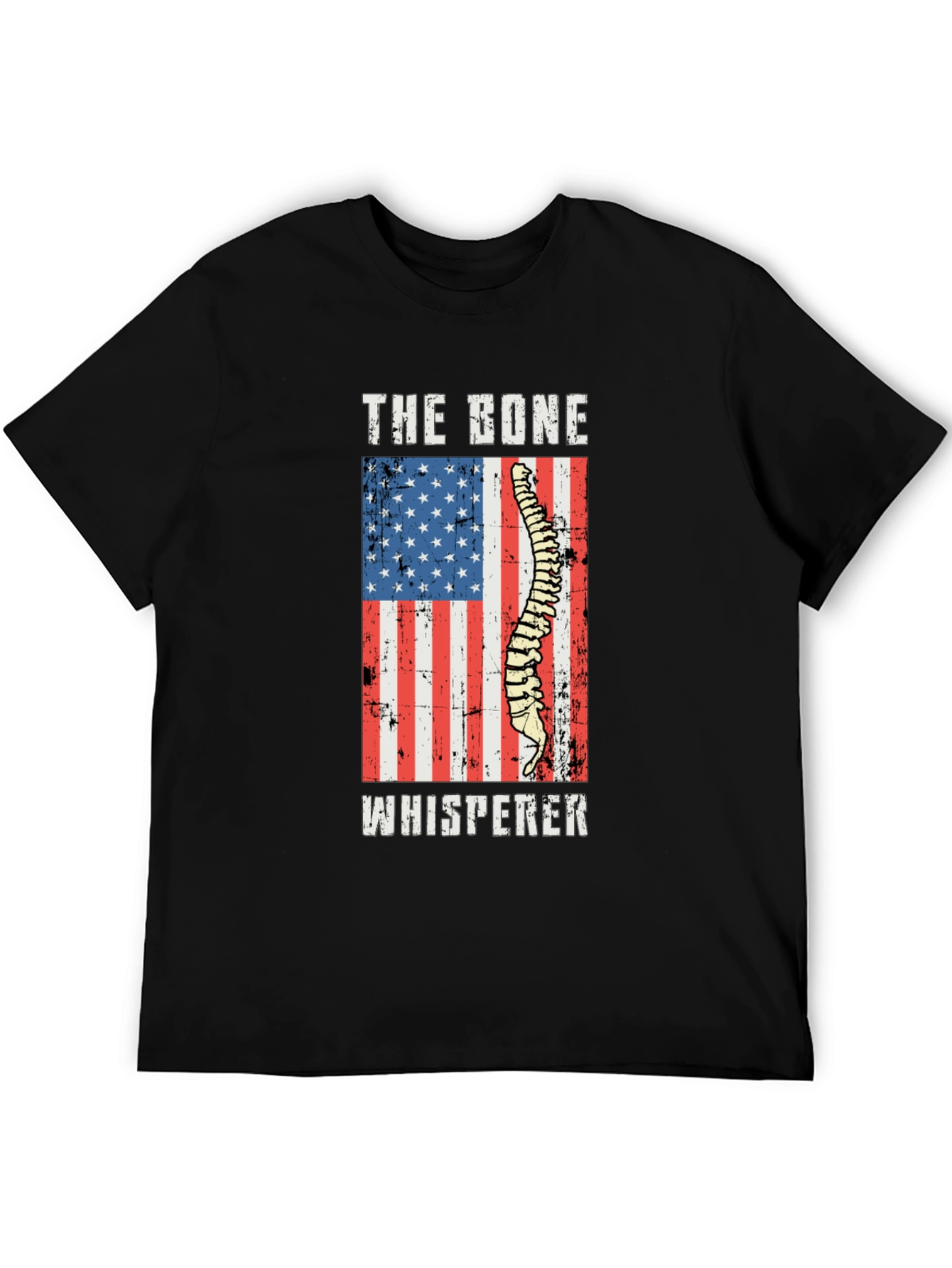 Bone Whisperer USA Flag Graphic T-Shirt