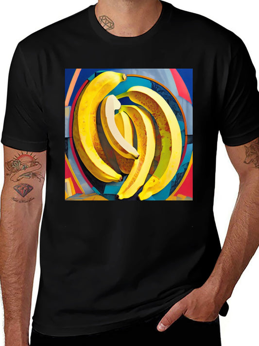Banana Art Print Black Tee