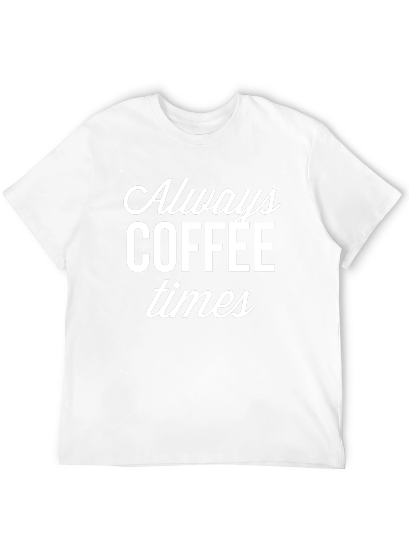 Always Coffee Times Black Graphic Tee