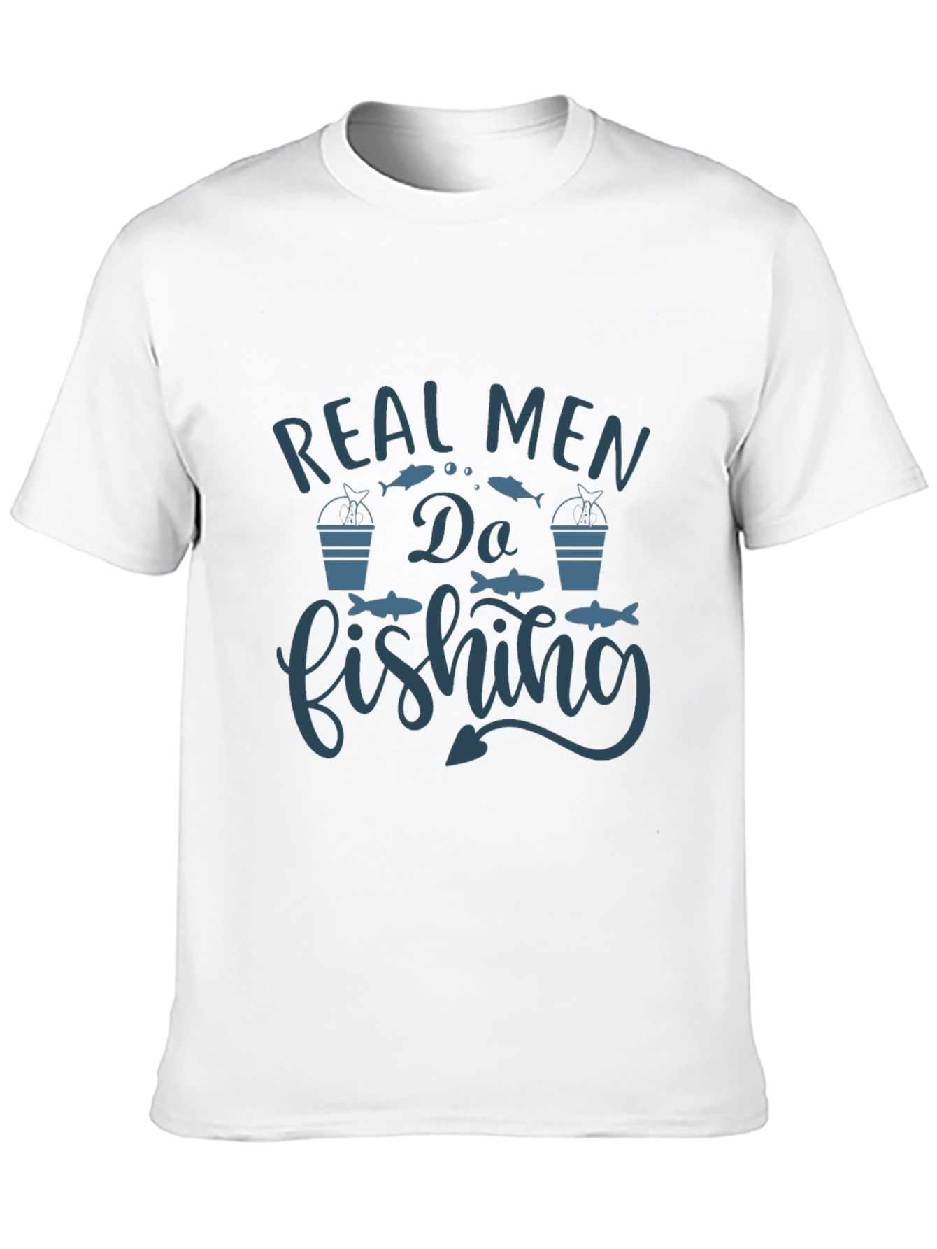 Real Men Do Fishing Graphic T-Shirt