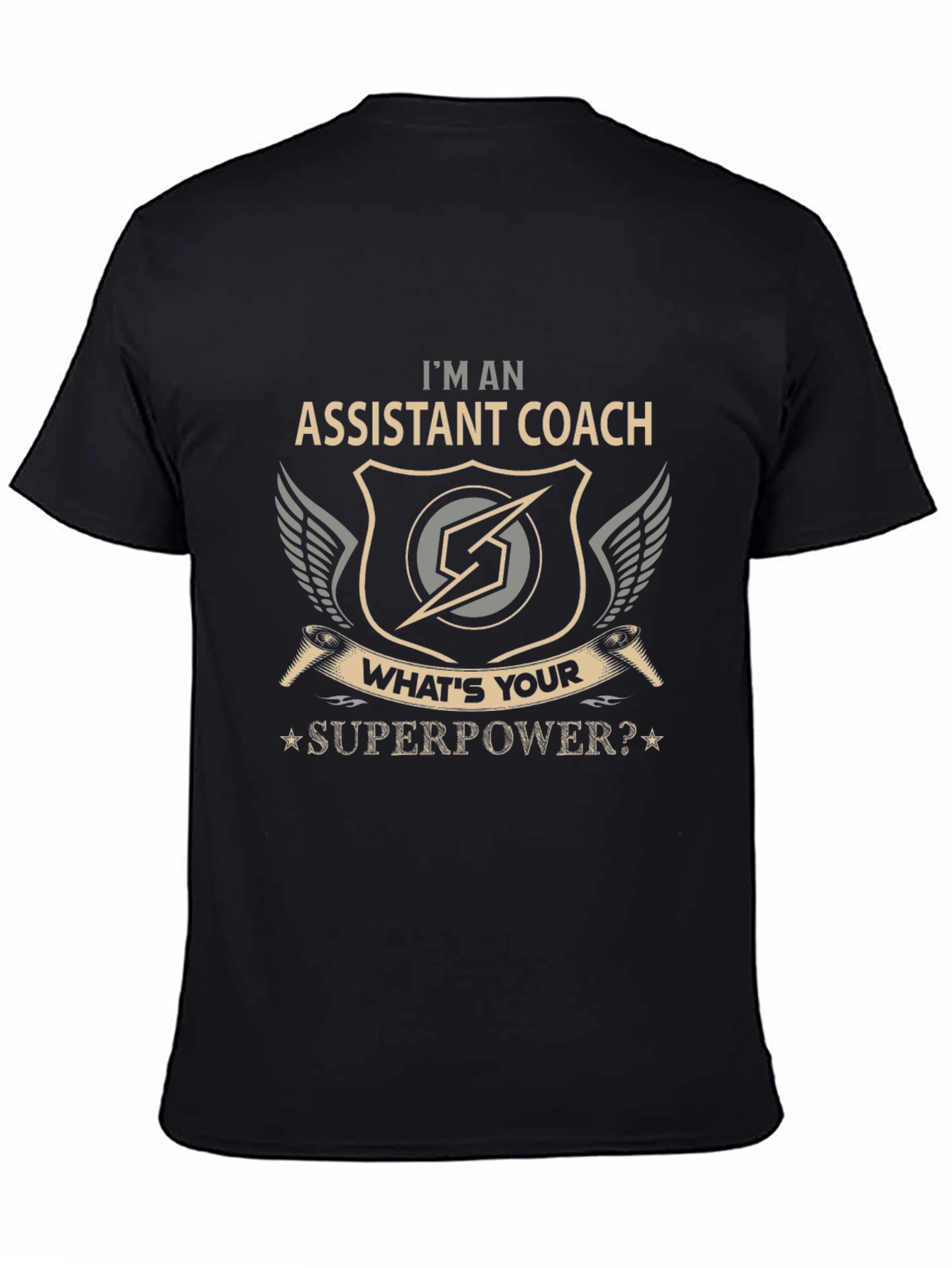 Assistant Coach Superpower Graphic T-Shirt