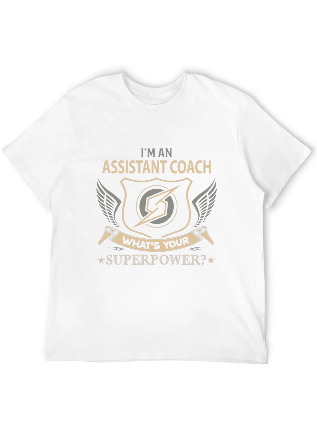 Assistant Coach Superpower Graphic T-Shirt
