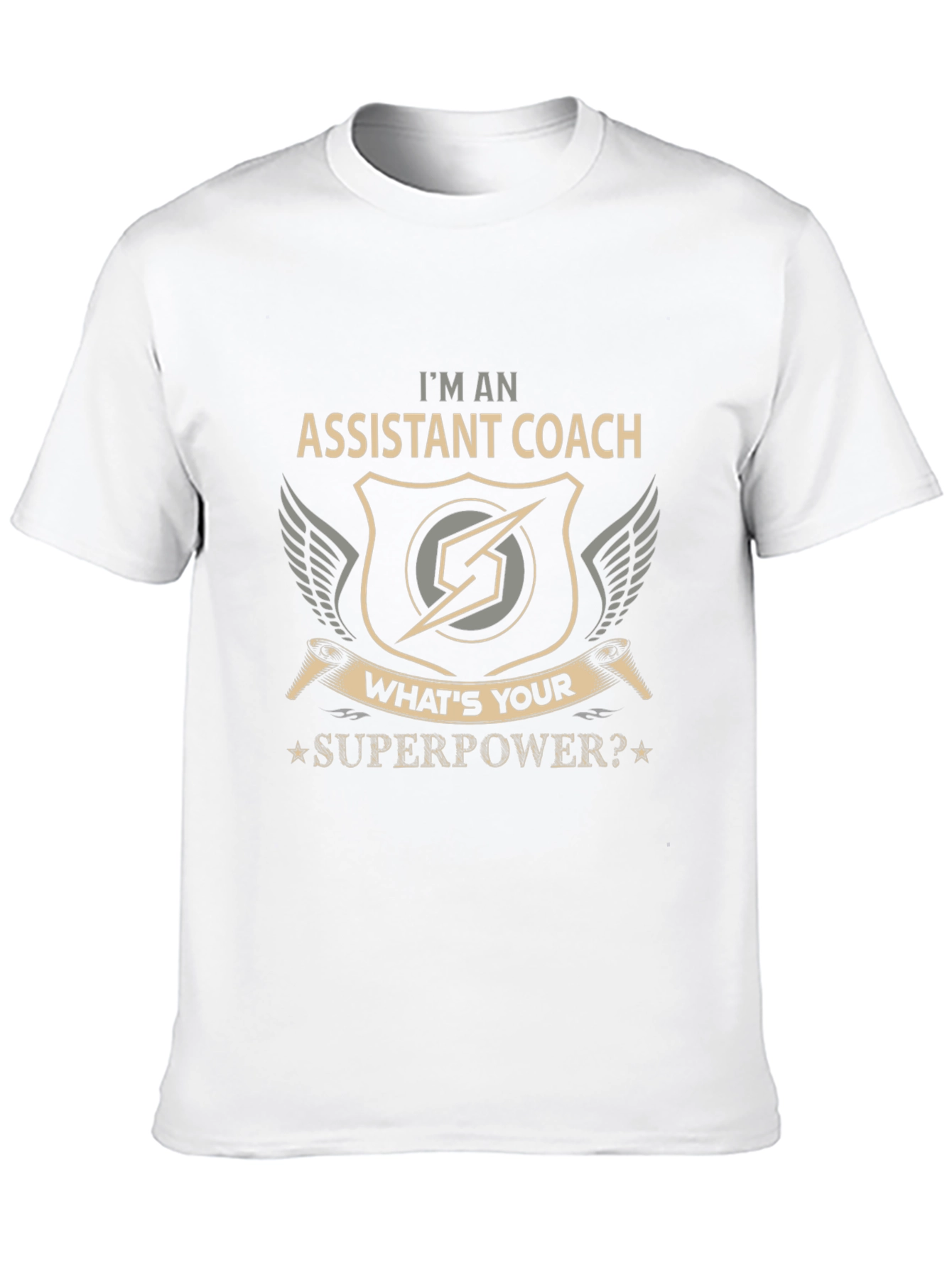 Assistant Coach Superpower Graphic T-Shirt