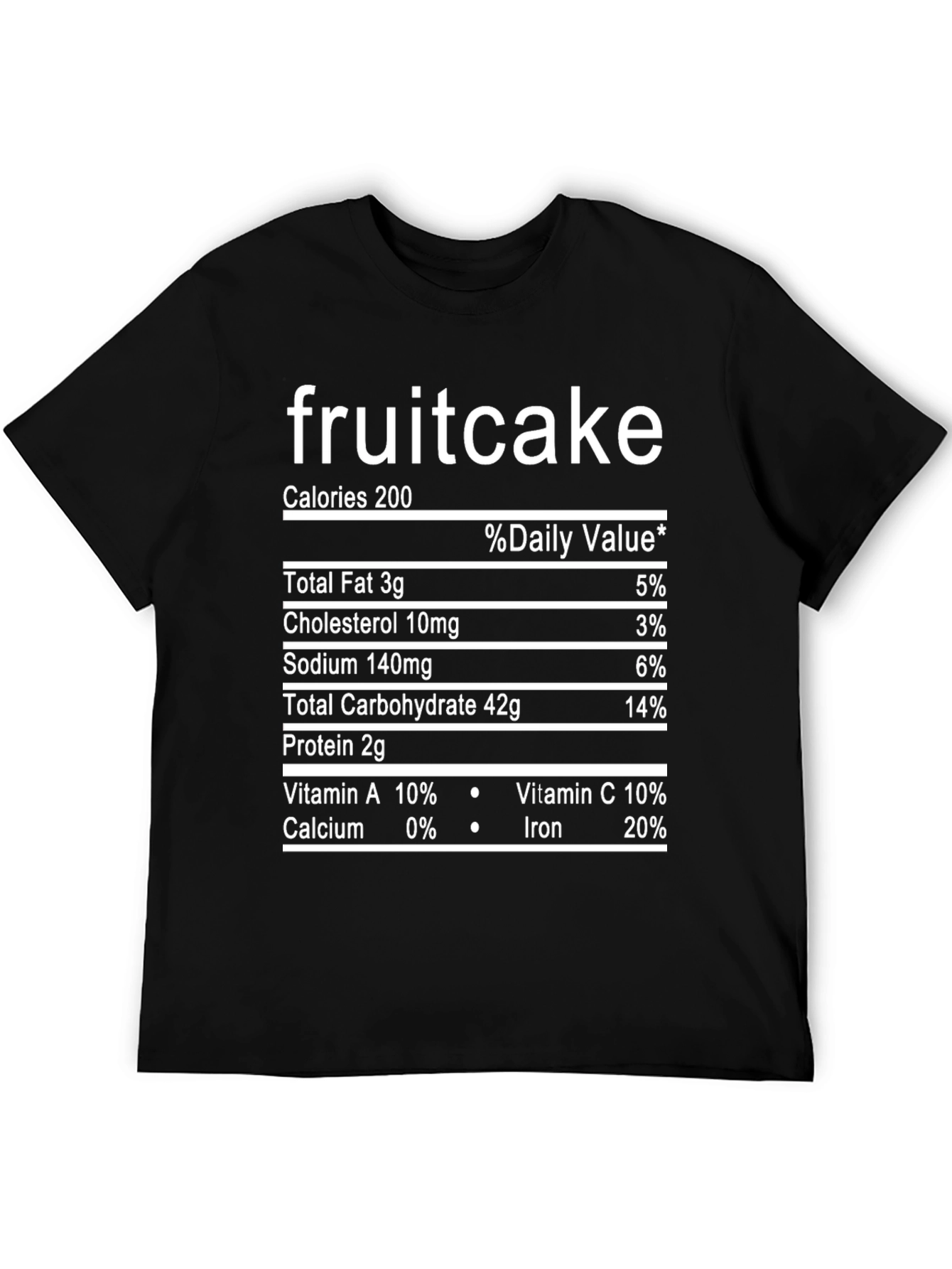 Funny Fruitcake Nutrition Facts T-Shirt