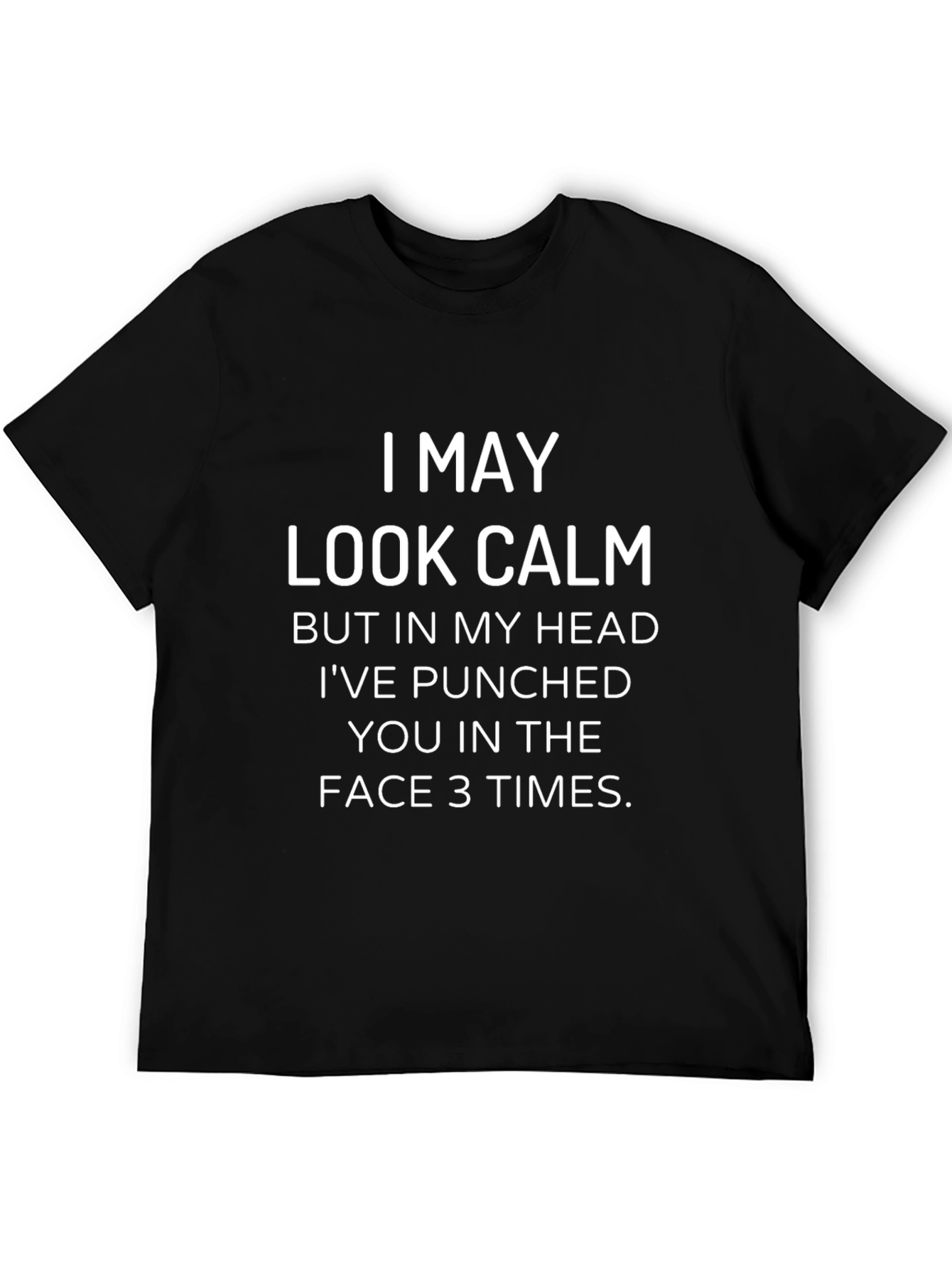 Funny Graphic Tee - I May Look Calm T-Shirt